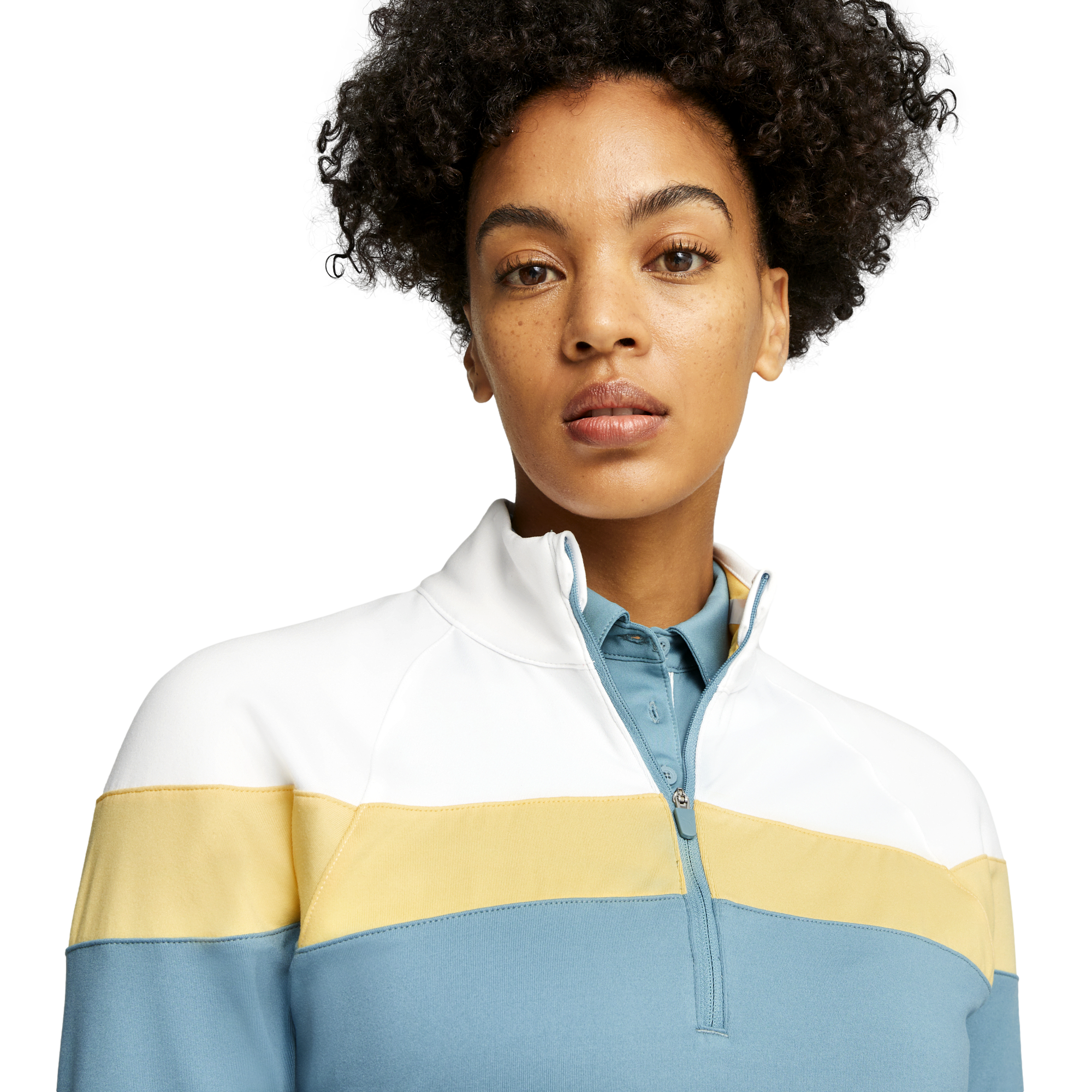 Lightweight Colorblock Quarter Zip Pull Over