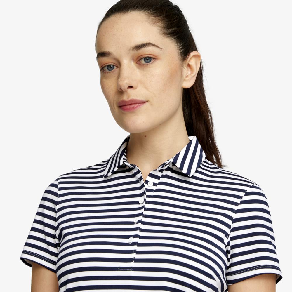 Mattr Somer Striped Short Sleeve Polo Shirt