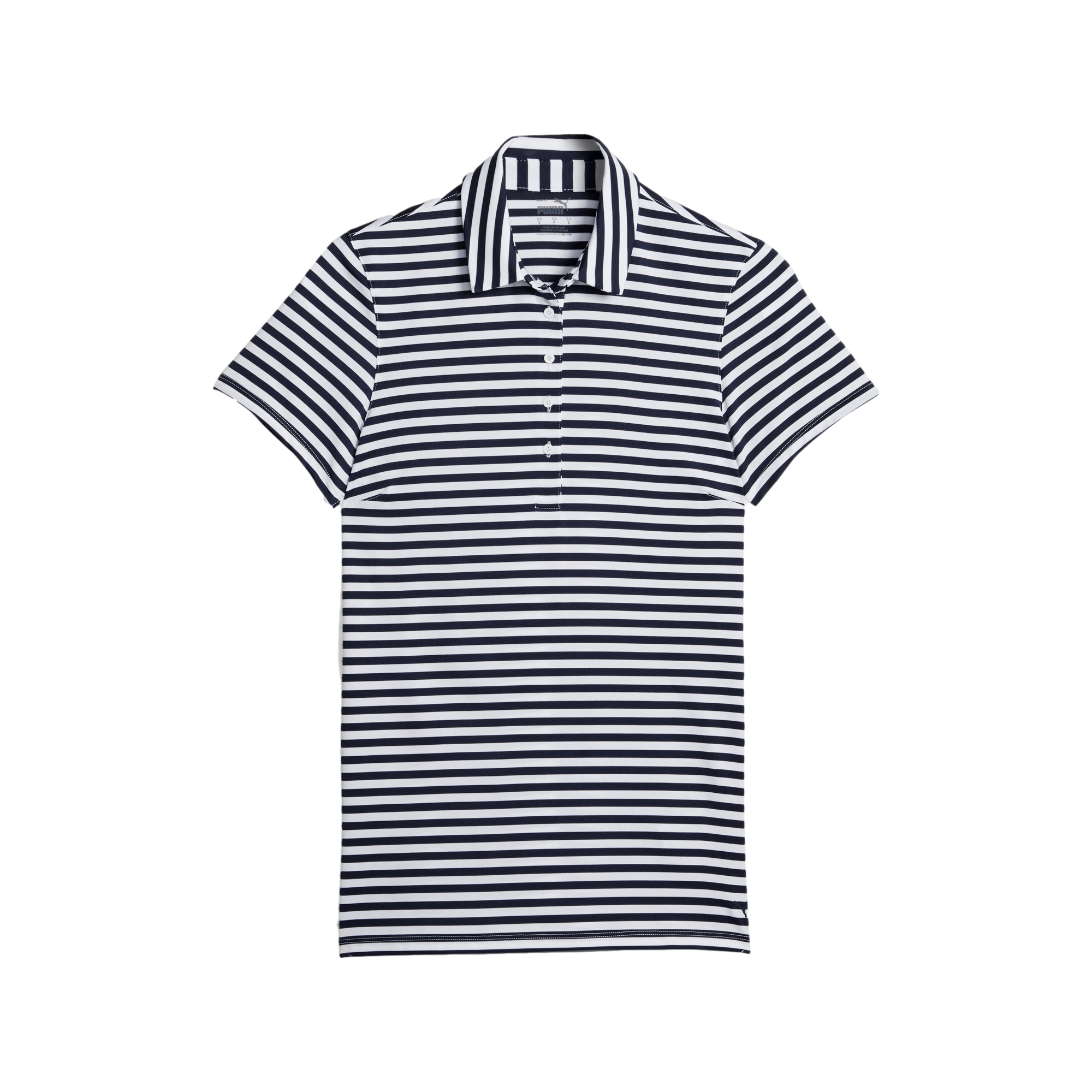 Mattr Somer Striped Women's Short Sleeve Golf Polo Shirt