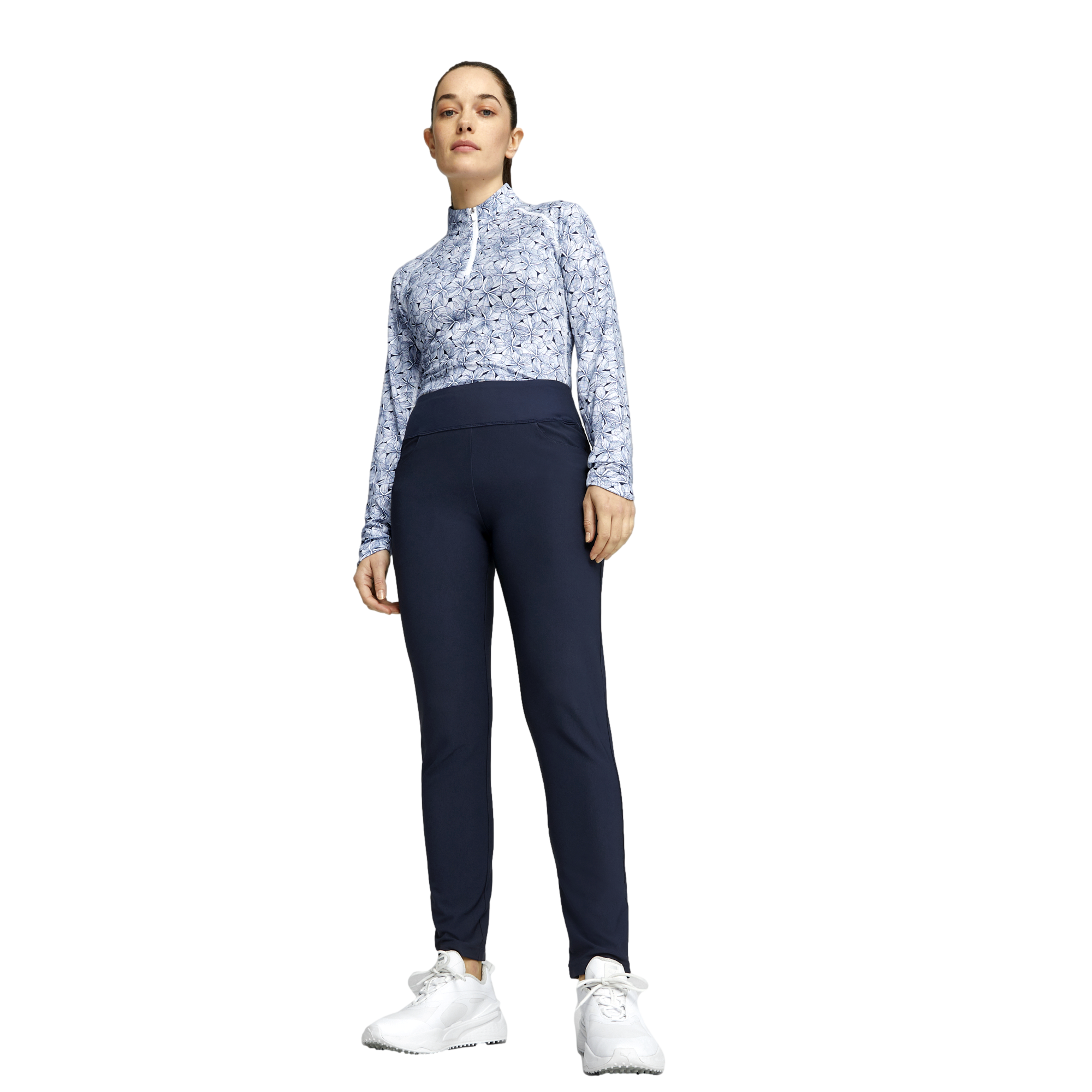 YouV Plumeria Quarter Zip Pull Over