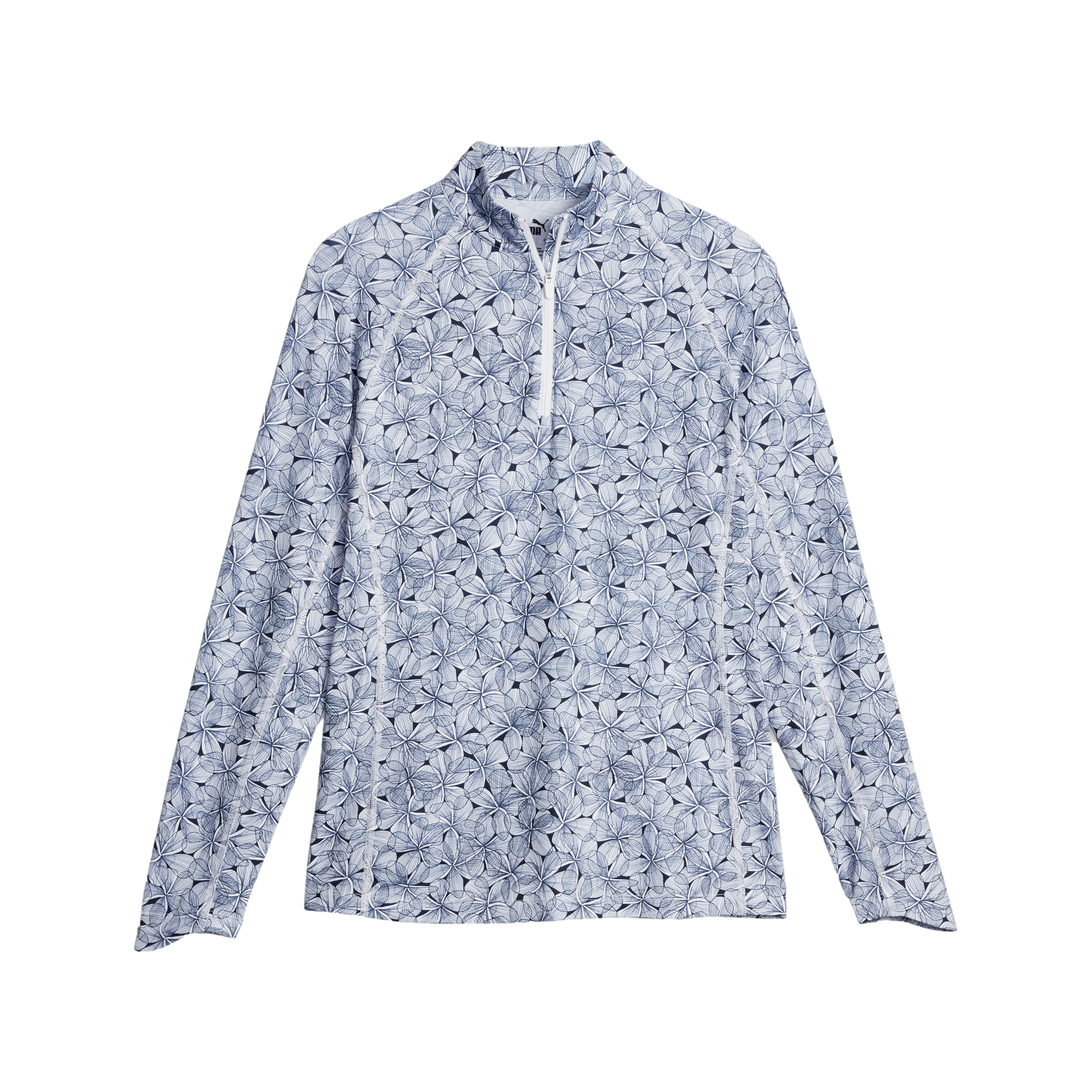 YouV Plumeria Quarter Zip Pull Over