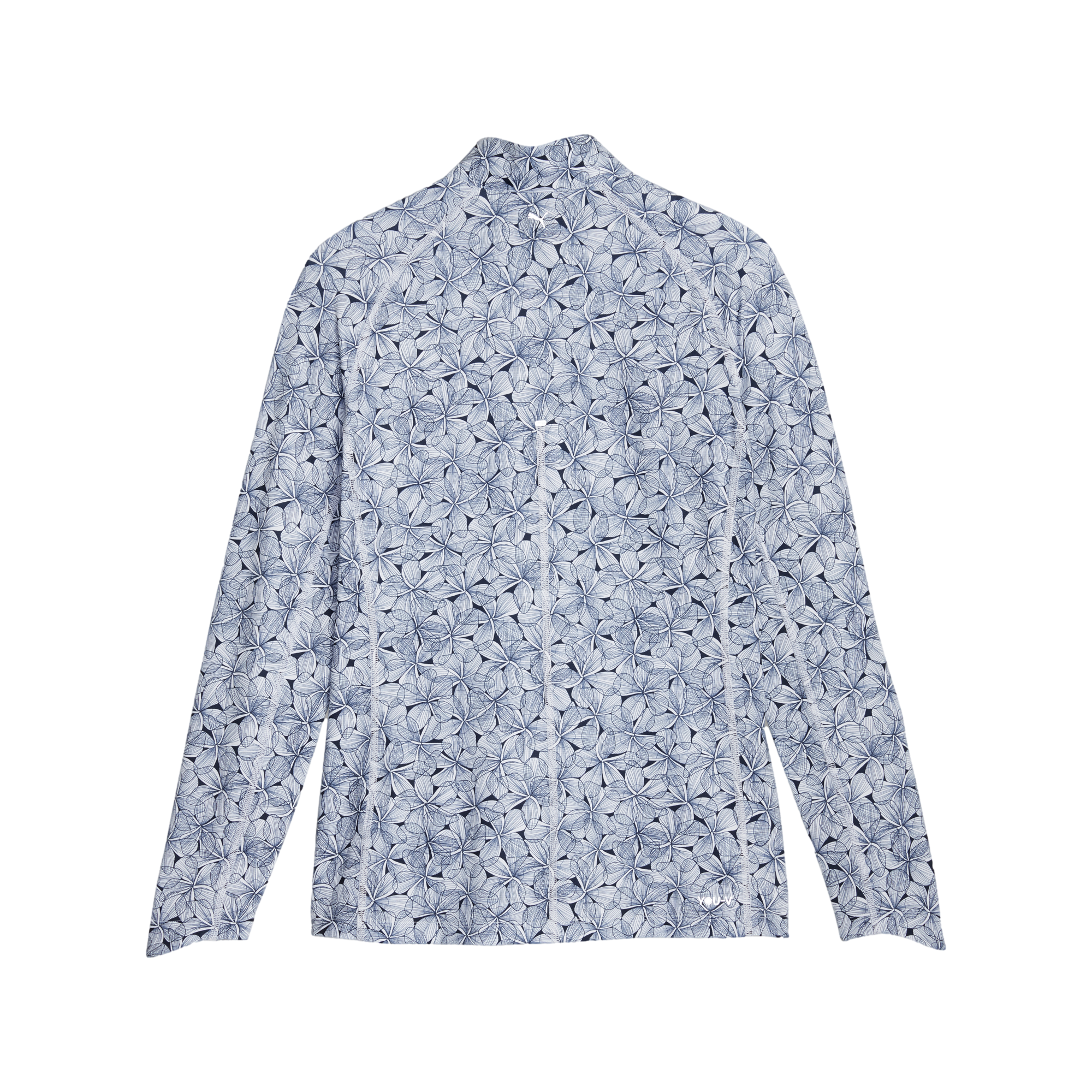 YouV Plumeria Quarter Zip Pull Over