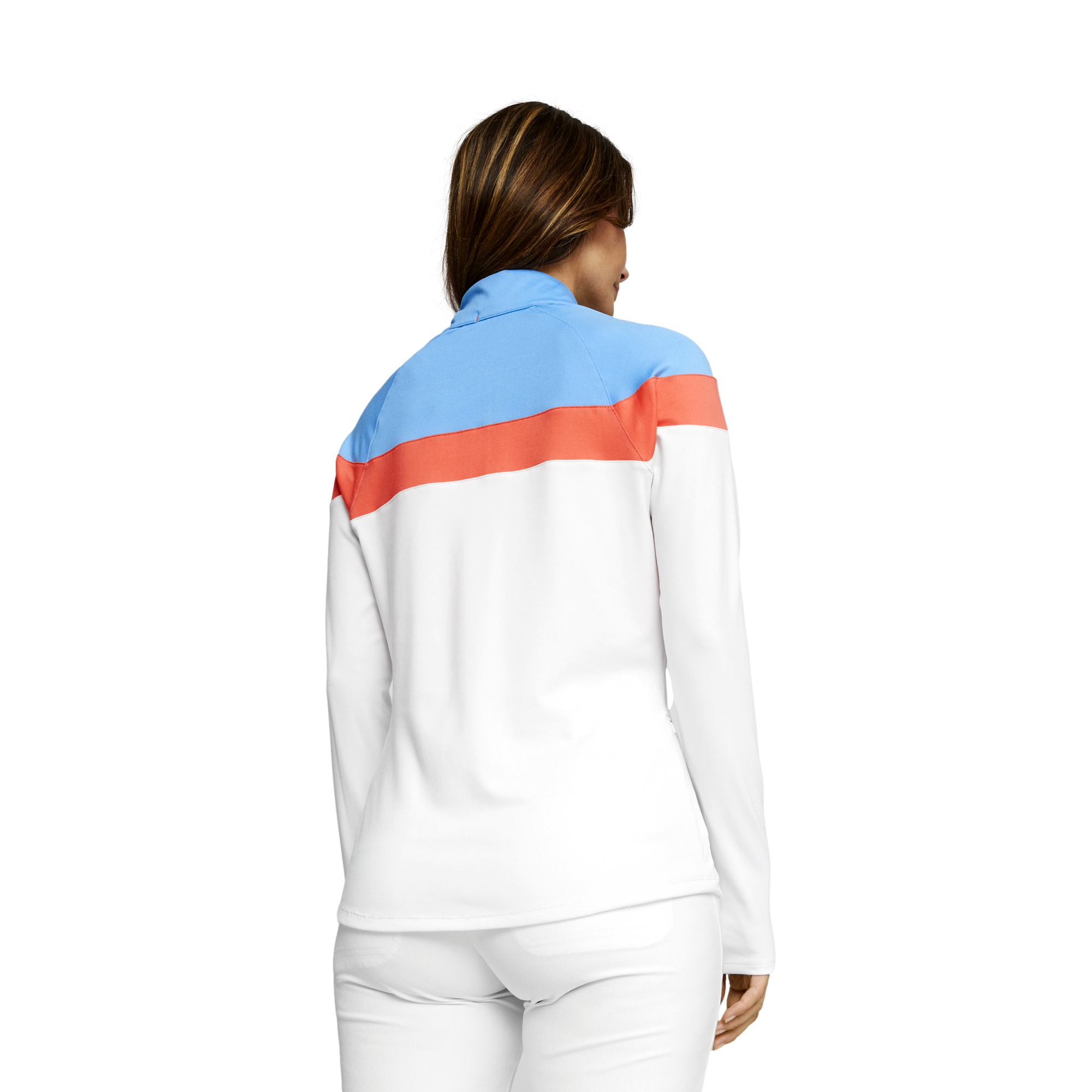 Lightweight Colorblock Quarter Zip Pull Over