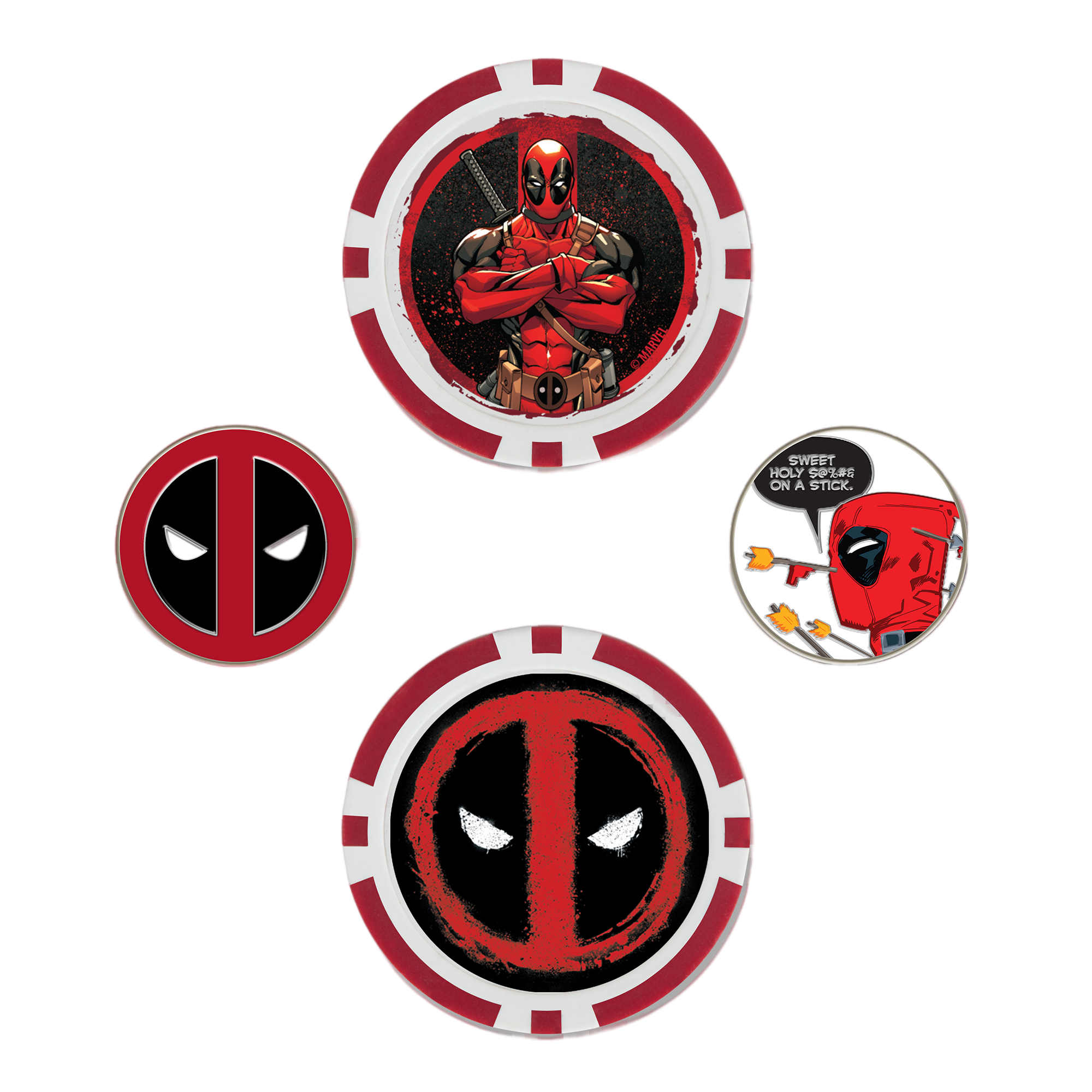 Deadpool Ball Marker Set