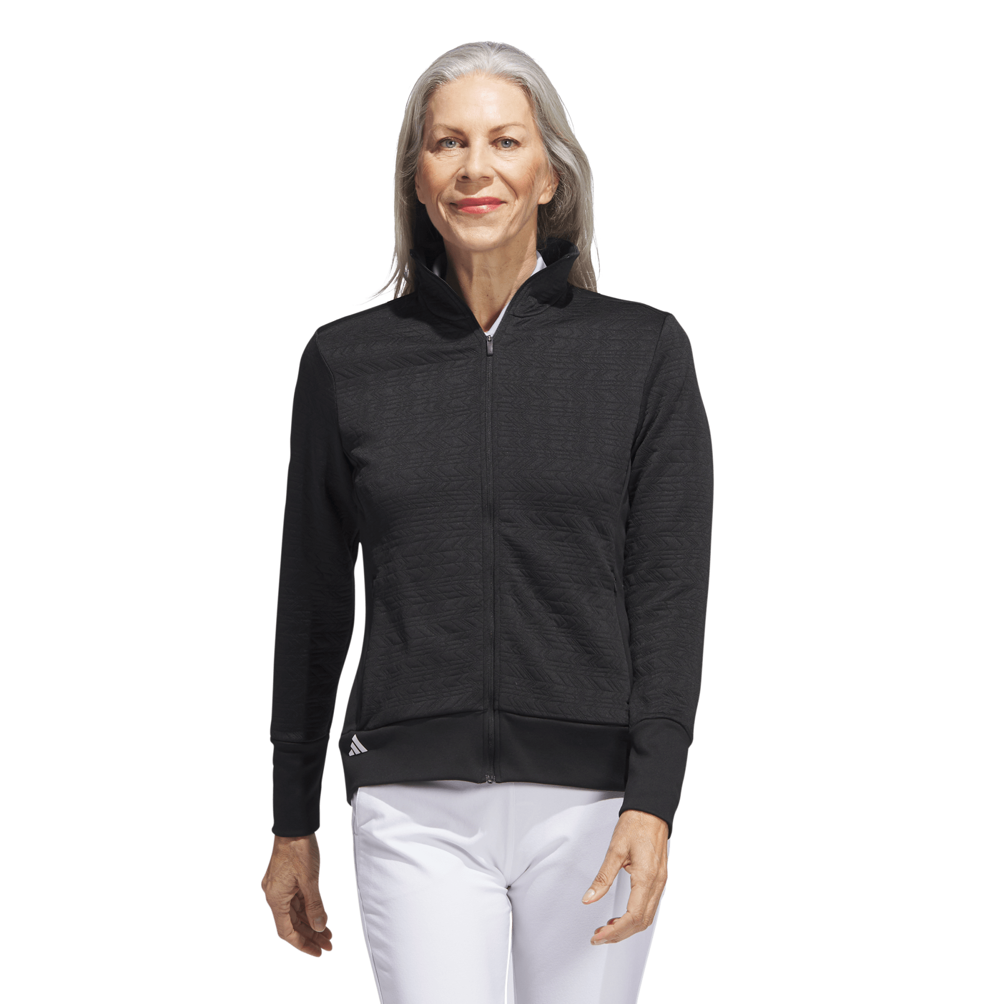 adidas COLD.RDY Textured Full Zip Jacket, Black, M