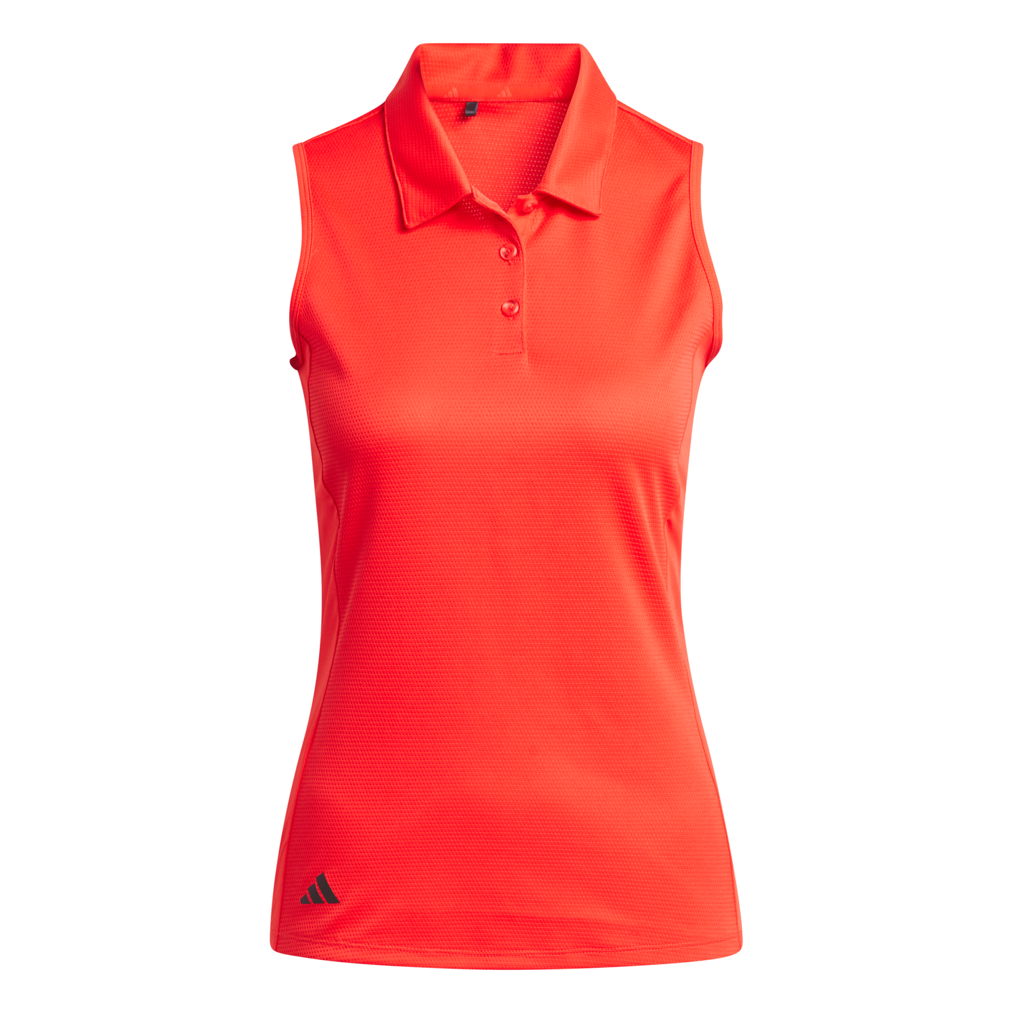 Textured Solid Women's Sleeveless Golf Polo Shirt