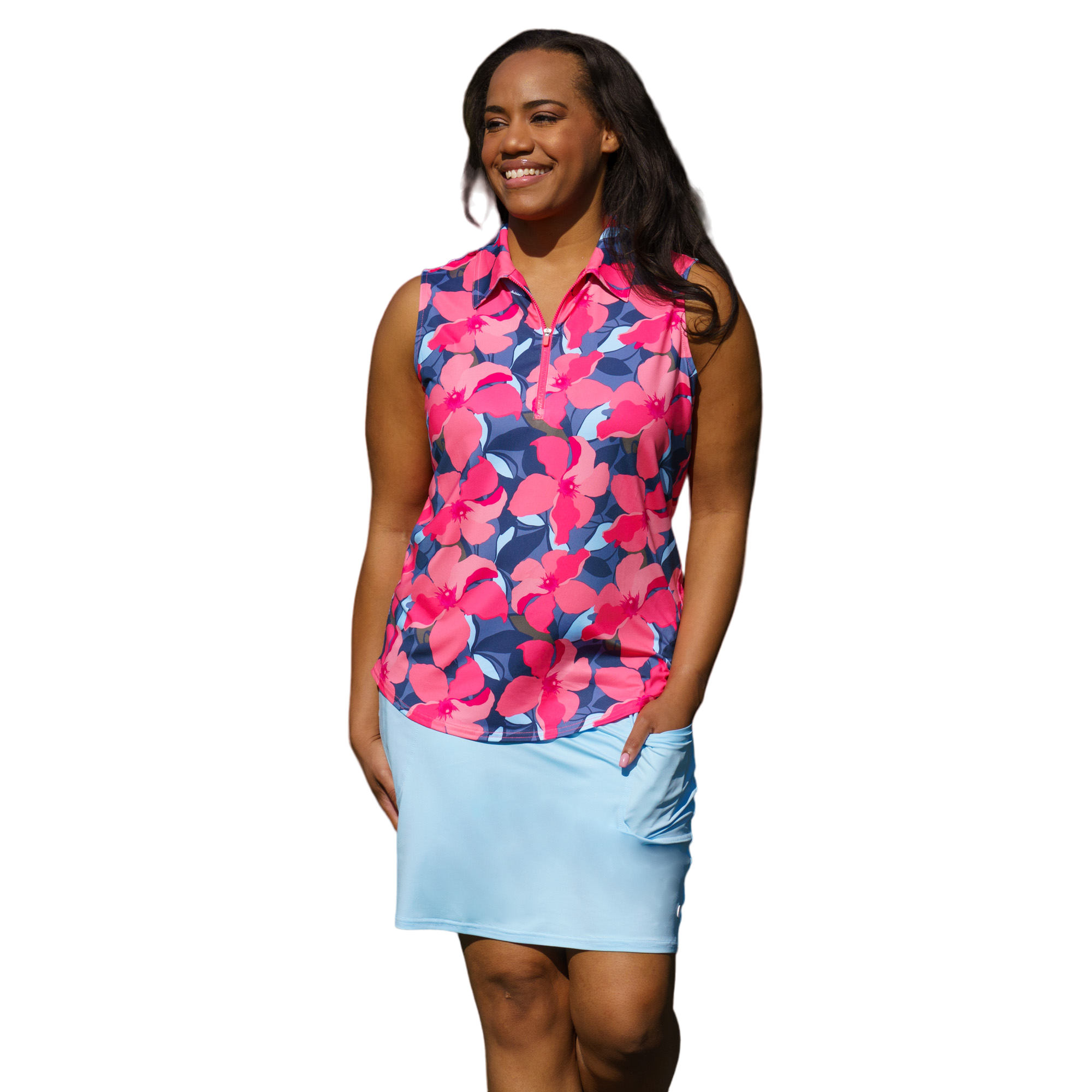 Mina A-Line Pull-On Women's 17" Golf Skort
