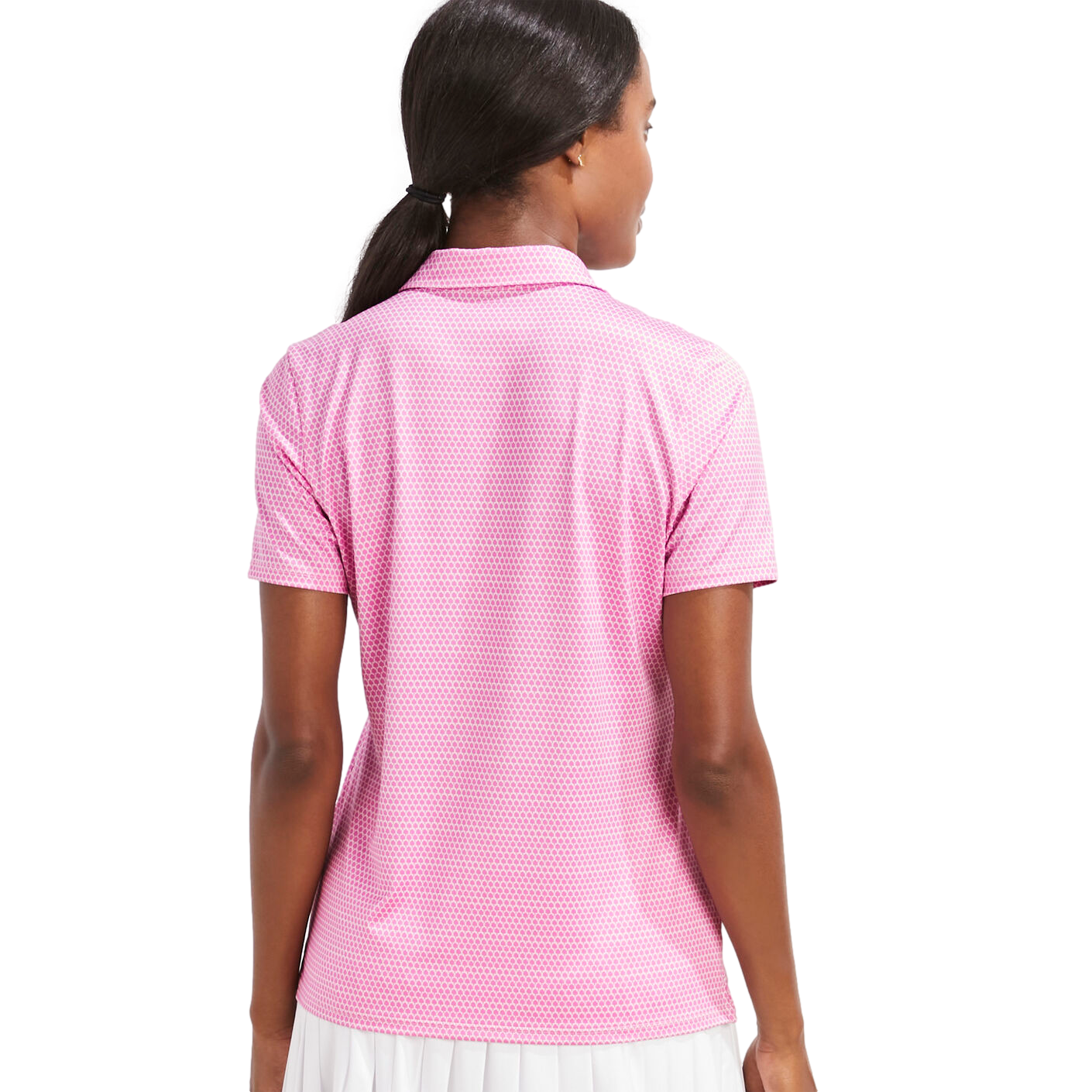 Dot Geo Women's Short Sleeve Golf Polo Shirt