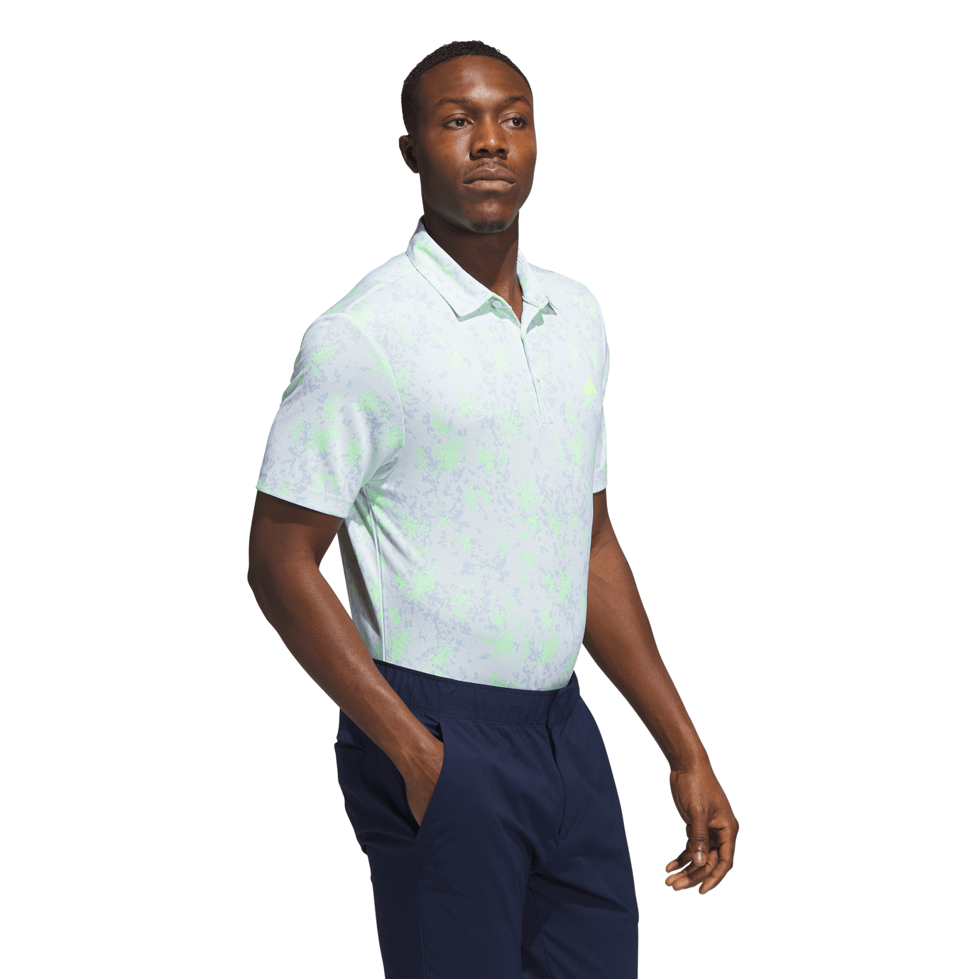 Burst Jacquard Men's Short Sleeve Golf Polo Shirt