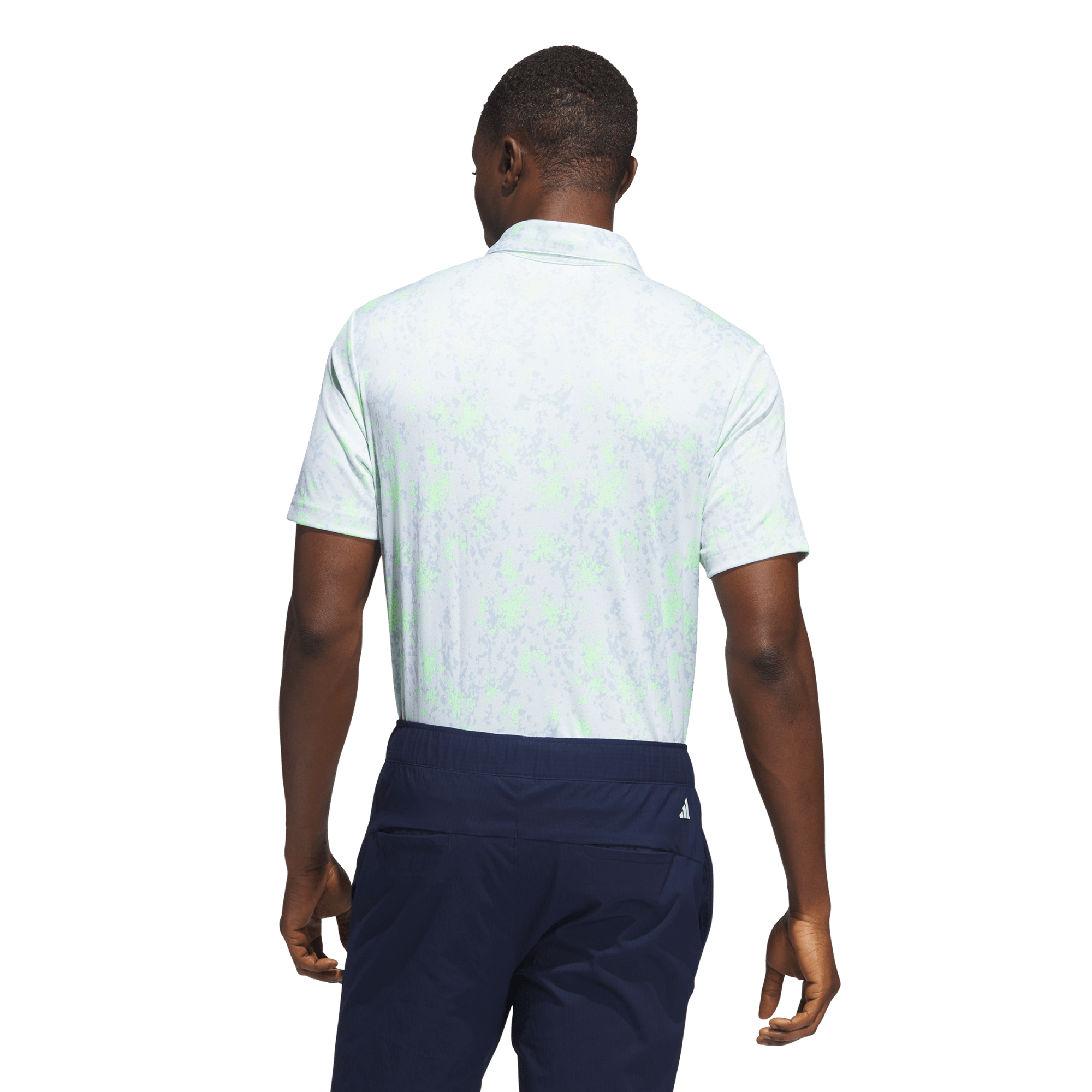Burst Jacquard Men's Short Sleeve Golf Polo Shirt