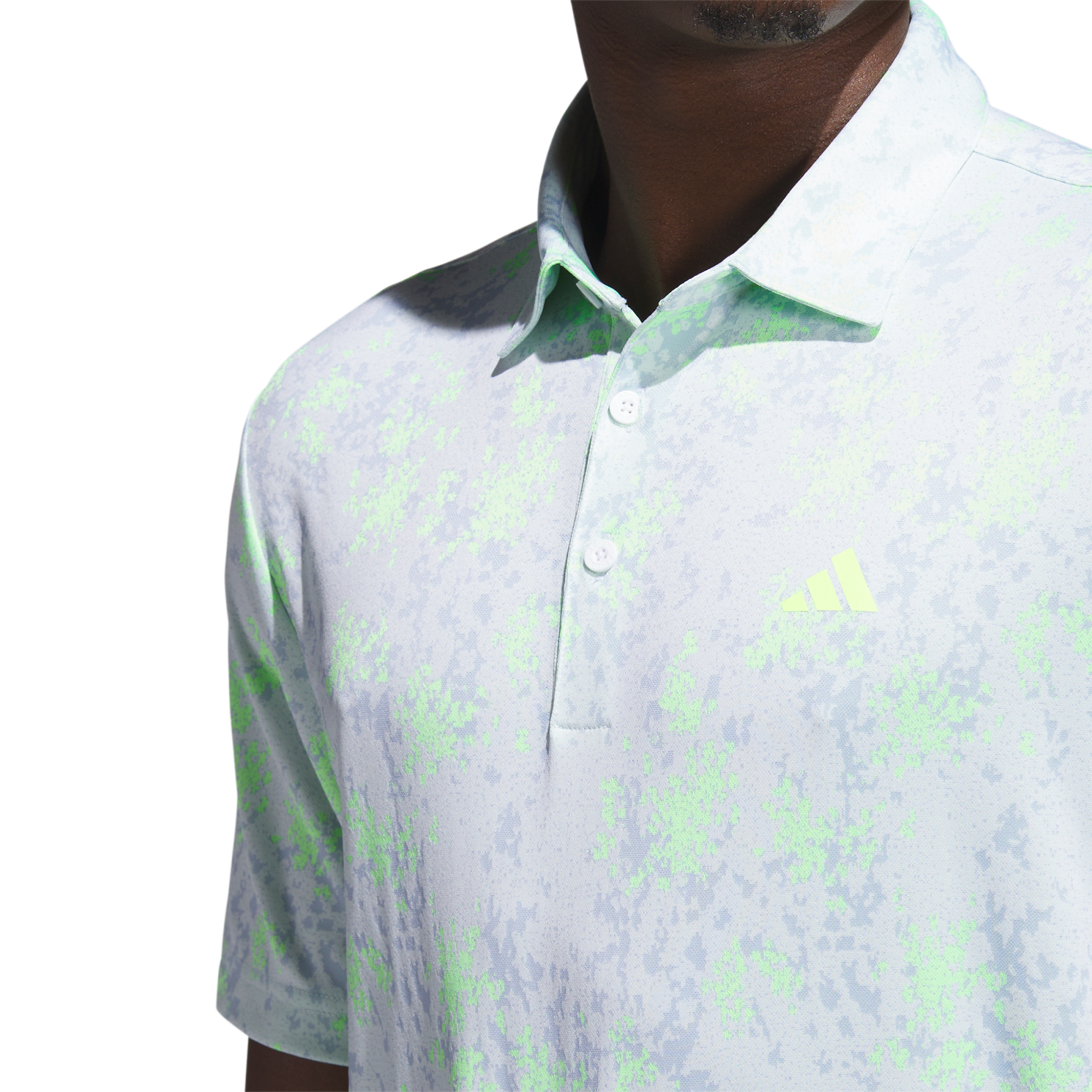 Burst Jacquard Men's Short Sleeve Golf Polo Shirt