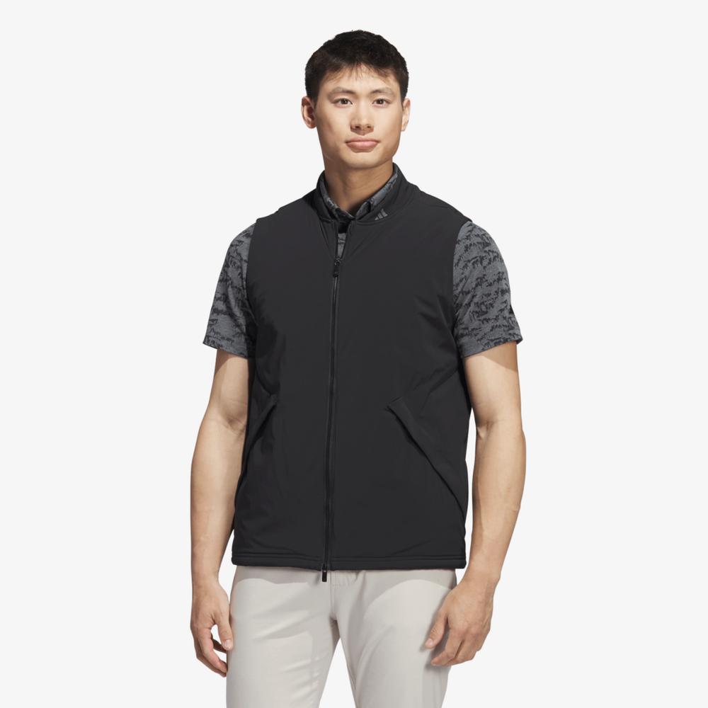 adidas Ultimate365 Tour Frost Guard Full Zip Golf Vest - Black adidas Ultimate365 Tour Frost Guard Full Zip Golf Vest - Black