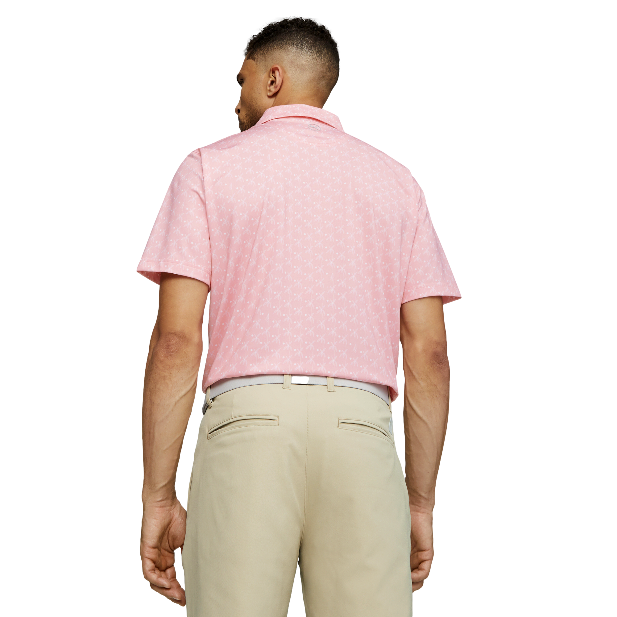 Mattr Palms Men's Short Sleeve Golf Polo Shirt