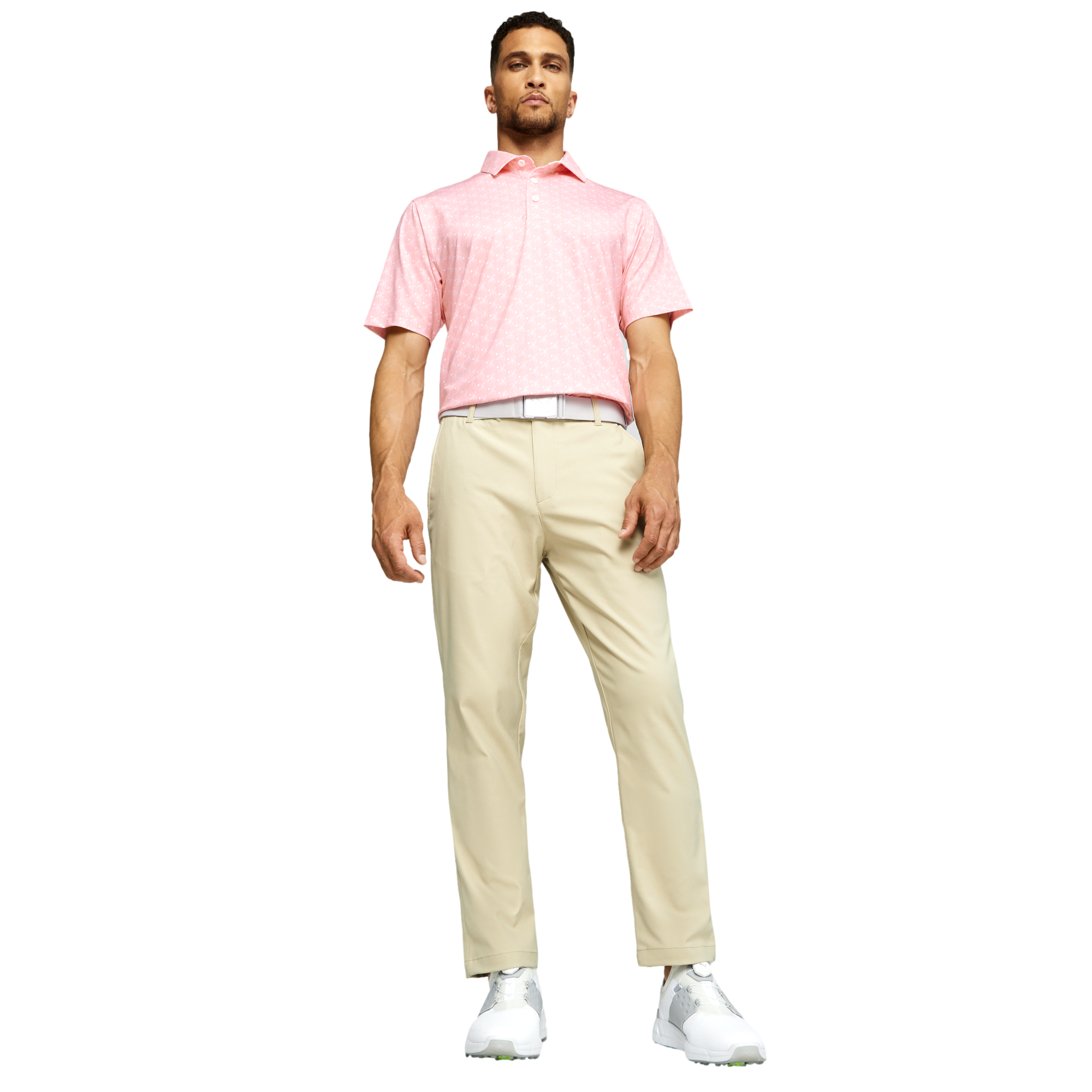 Mattr Palms Men's Short Sleeve Golf Polo Shirt
