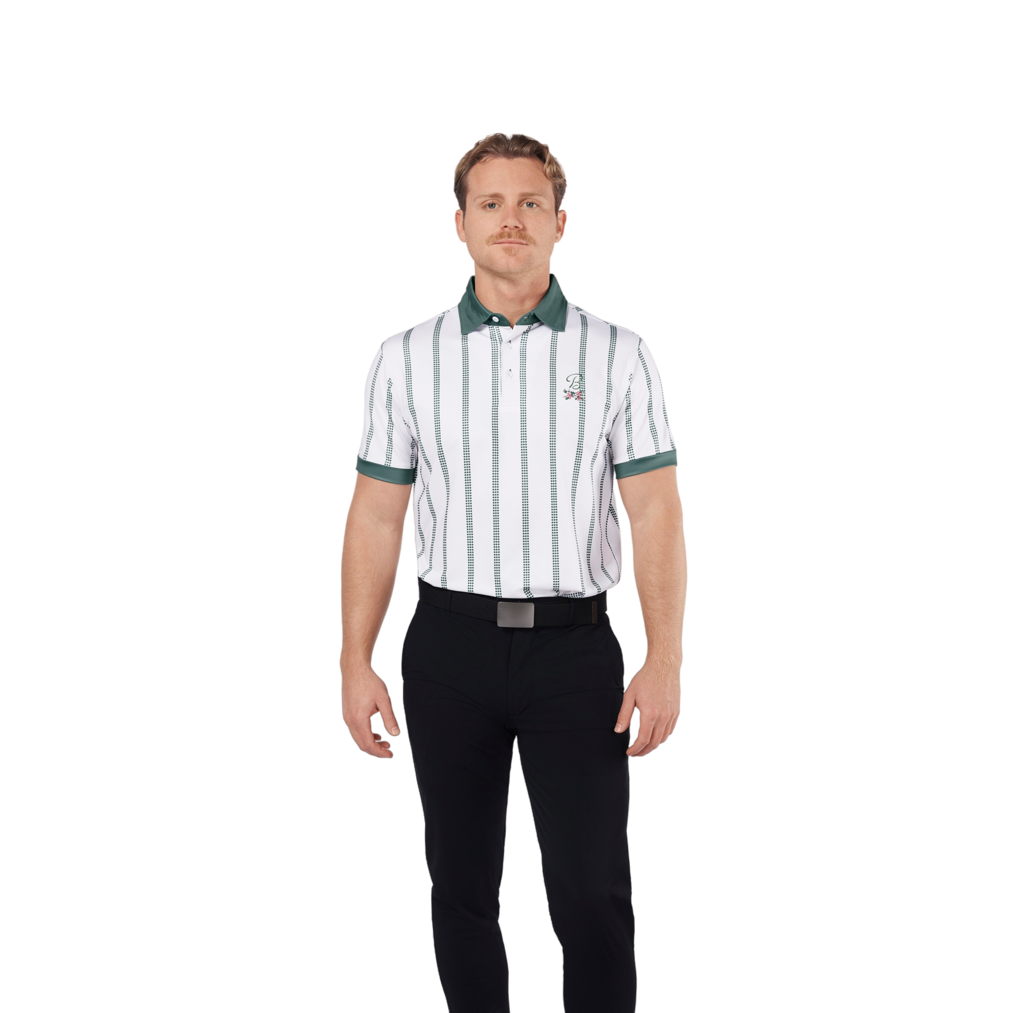 Mixed Vertical Stripe Polo