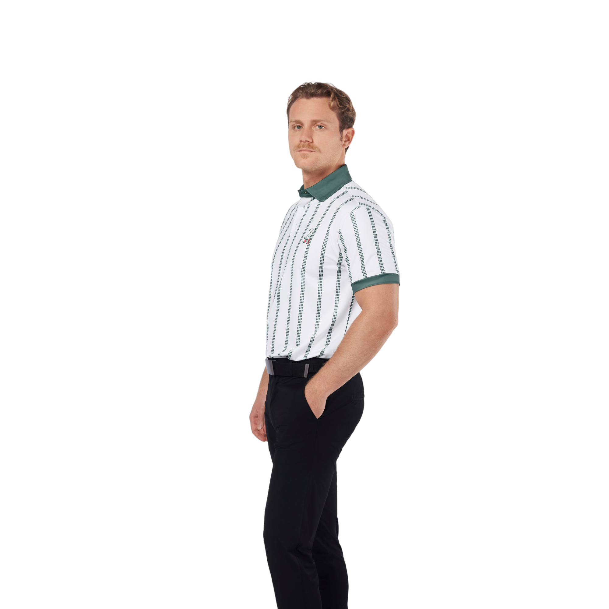 Mixed Vertical Stripe Polo