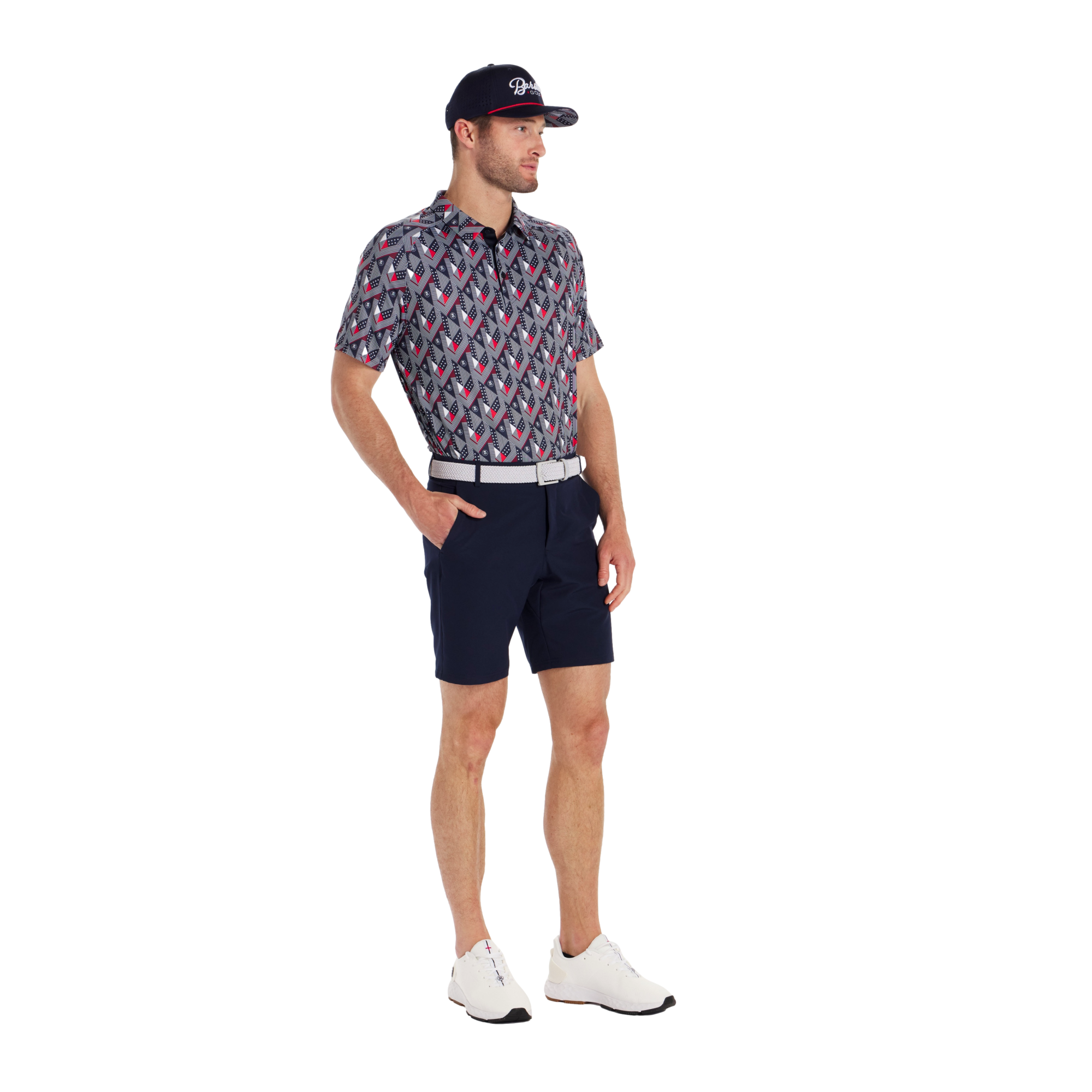 Printed 4th Of July Polo