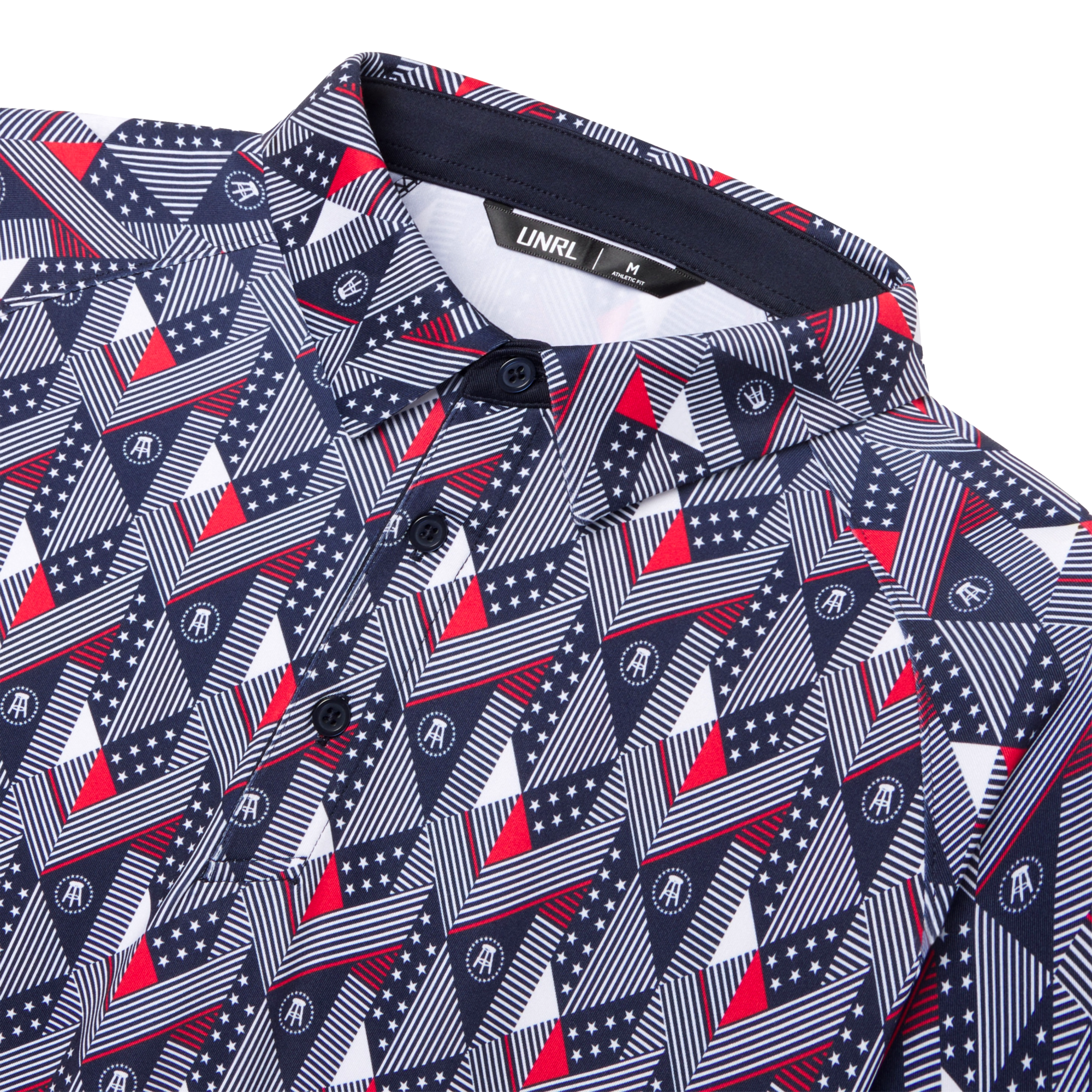Printed 4th Of July Polo