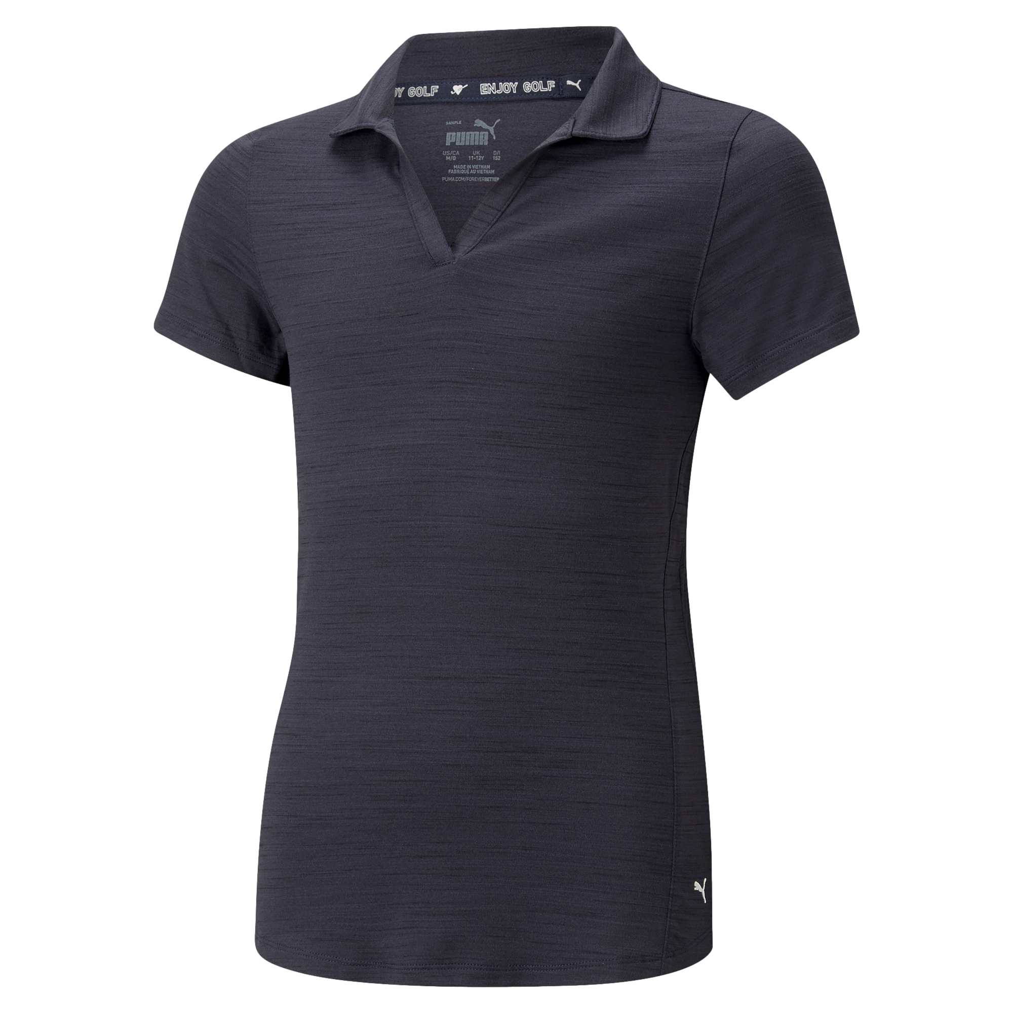 Girls Cloudspun Coast Solid Short Sleeve Polo Shirt