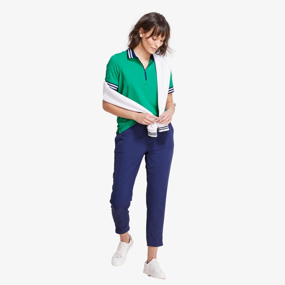 Palmero Zip-Placket Short Sleeve Polo Shirt