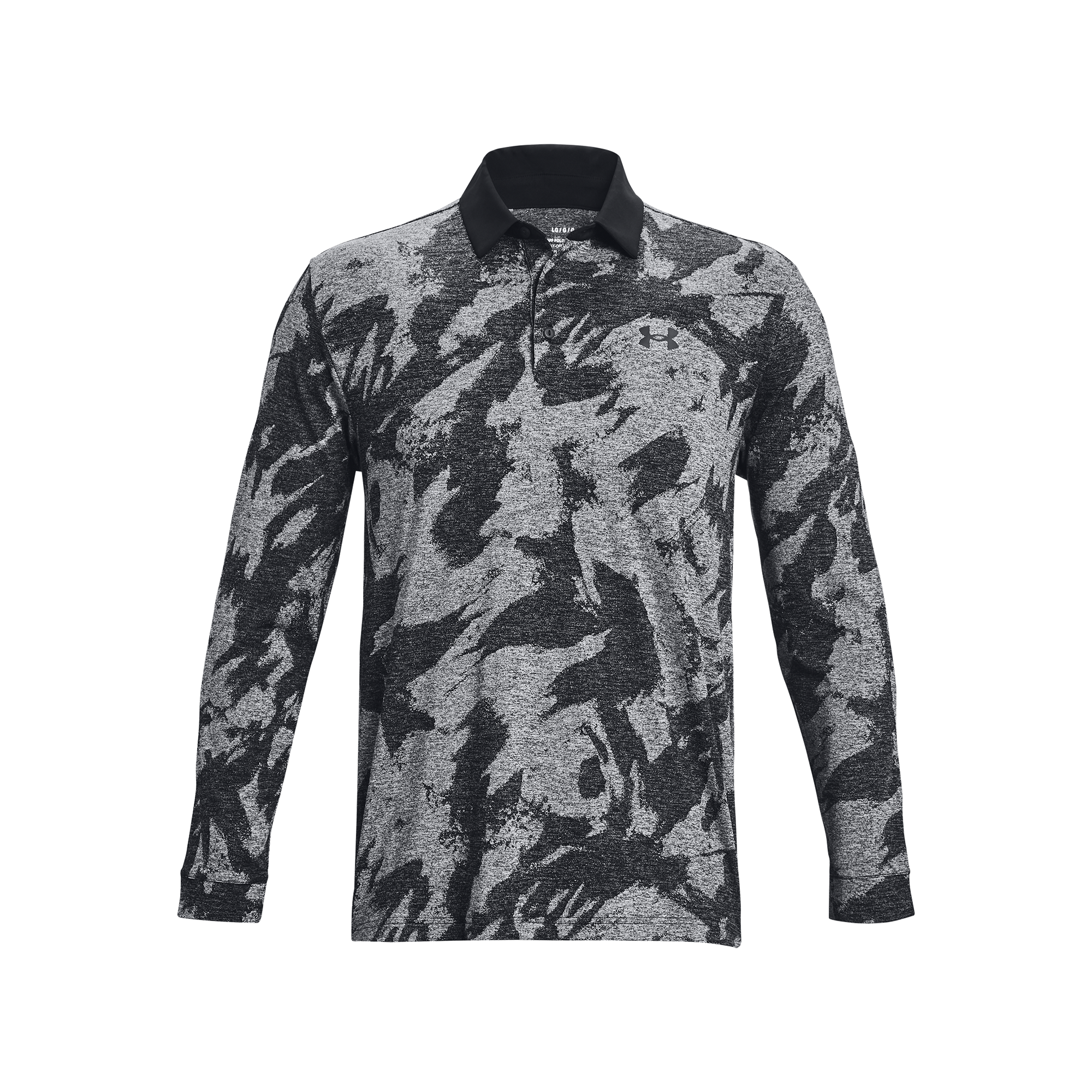 UA Playoff Jacquard Men's Long Sleeve Golf Polo Shirt