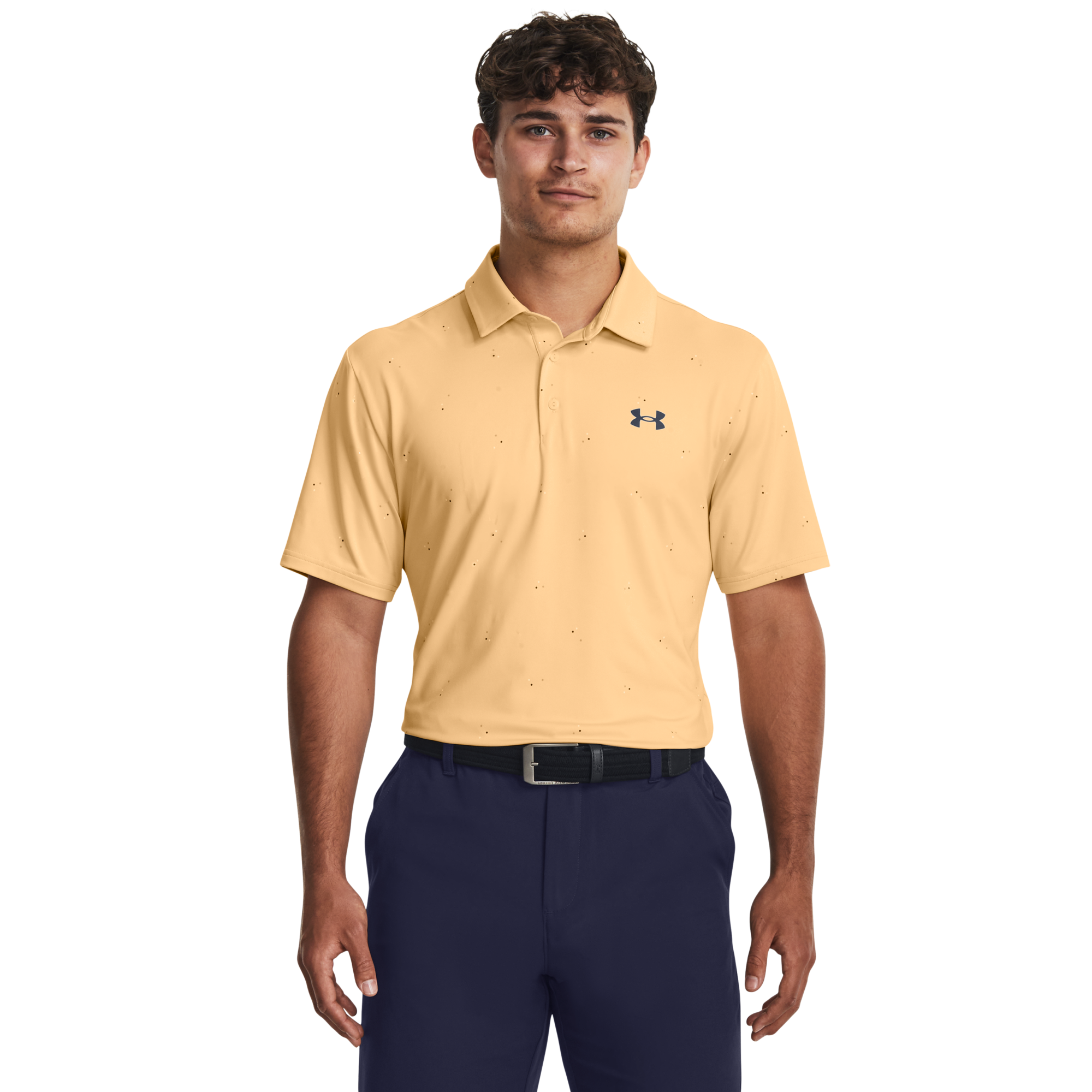 Under Armour Men's UA Playoff 3.0 Printed Polo, Yellow