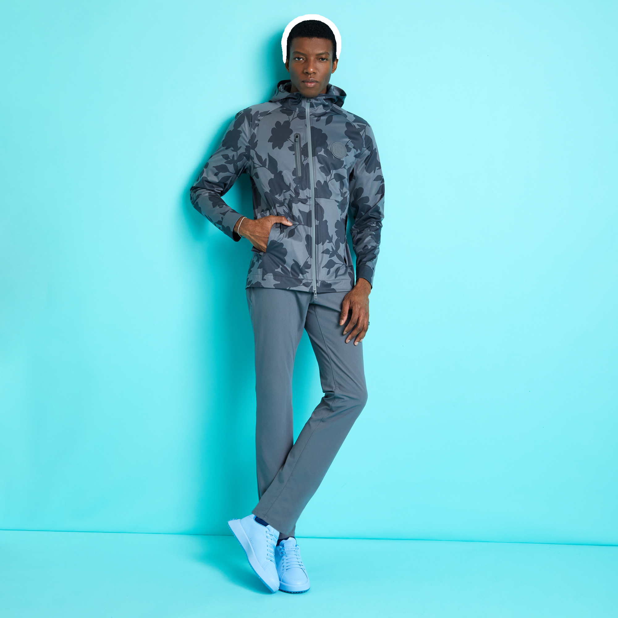 Tonal Floral Repeller Jacket
