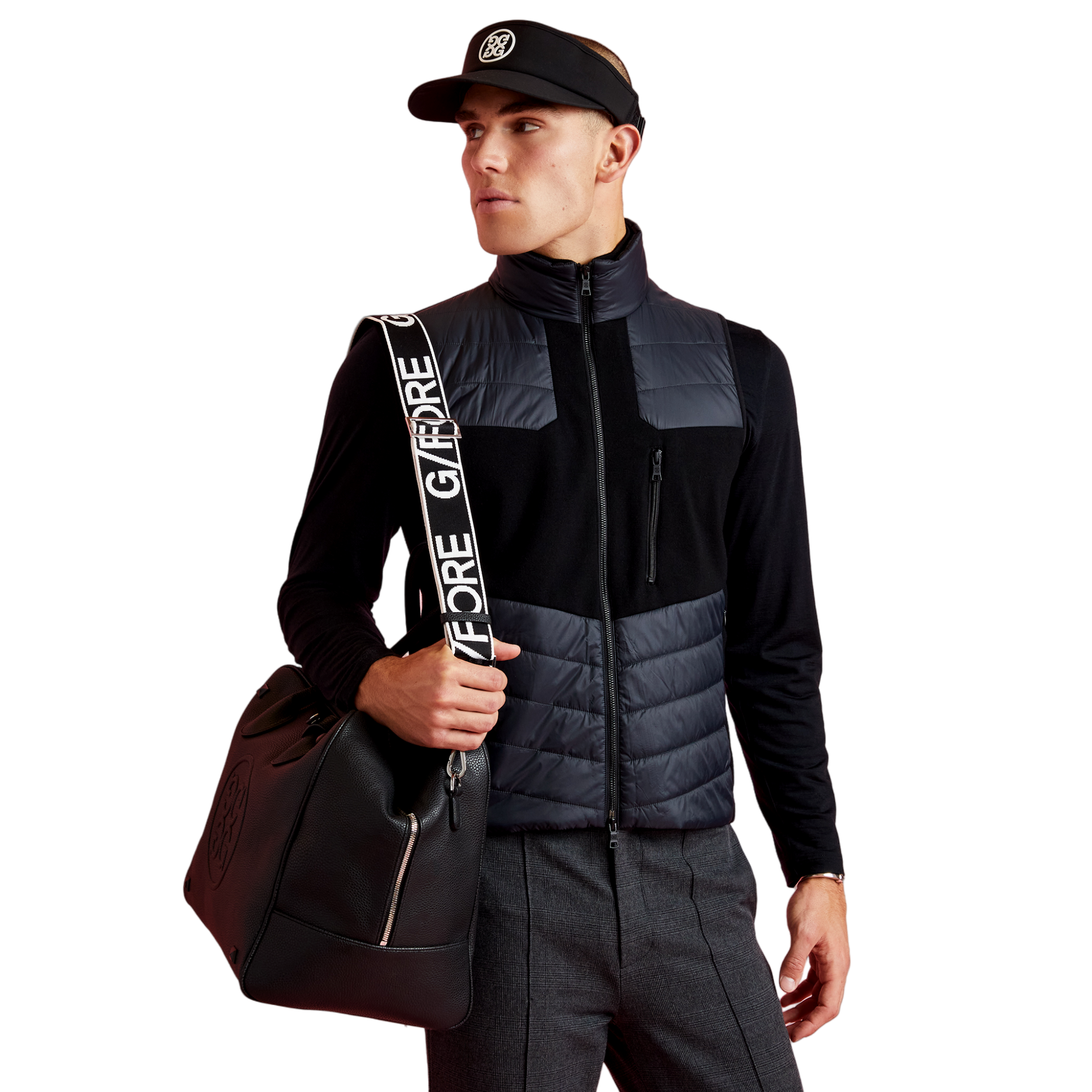 G/FORE Pixelated Skull & Tees Merino Wool Full Zip Vest | PGA TOUR