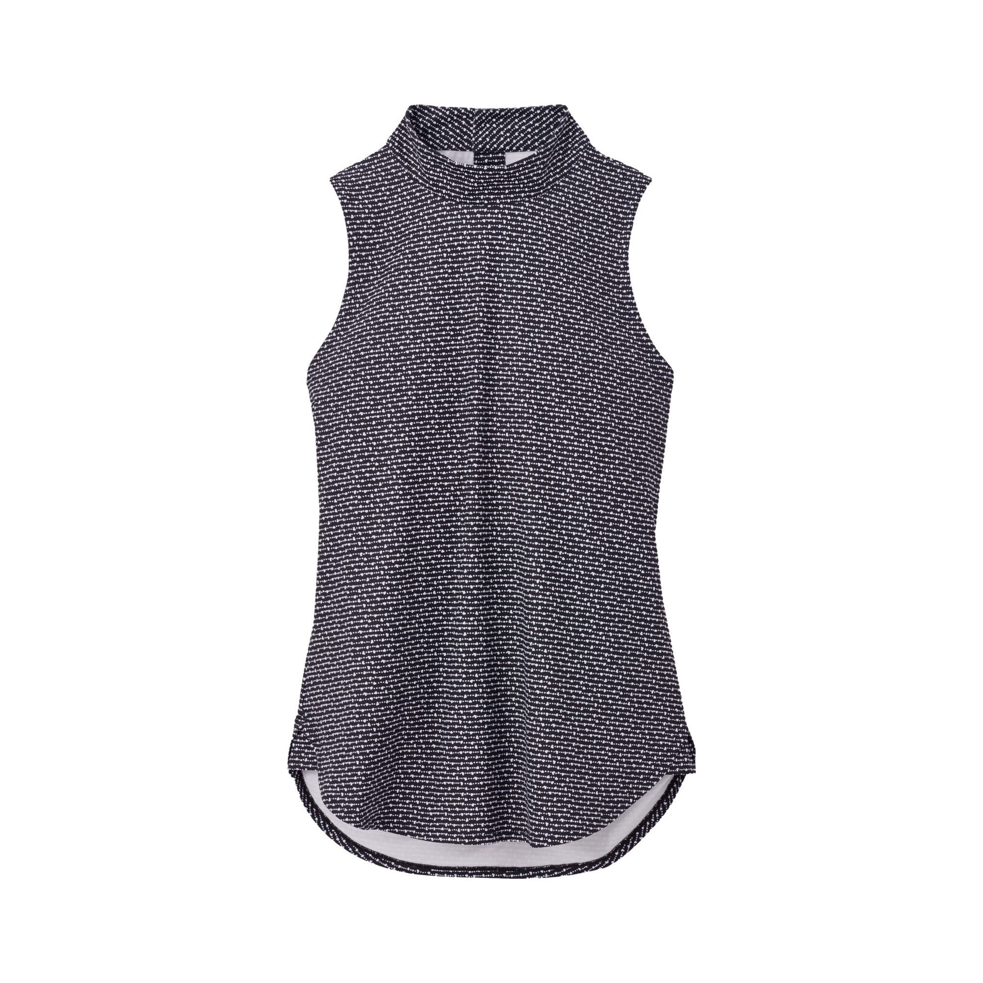 Scottie Popcorn Mockneck Neck Women's Sleeveless Golf Shirt