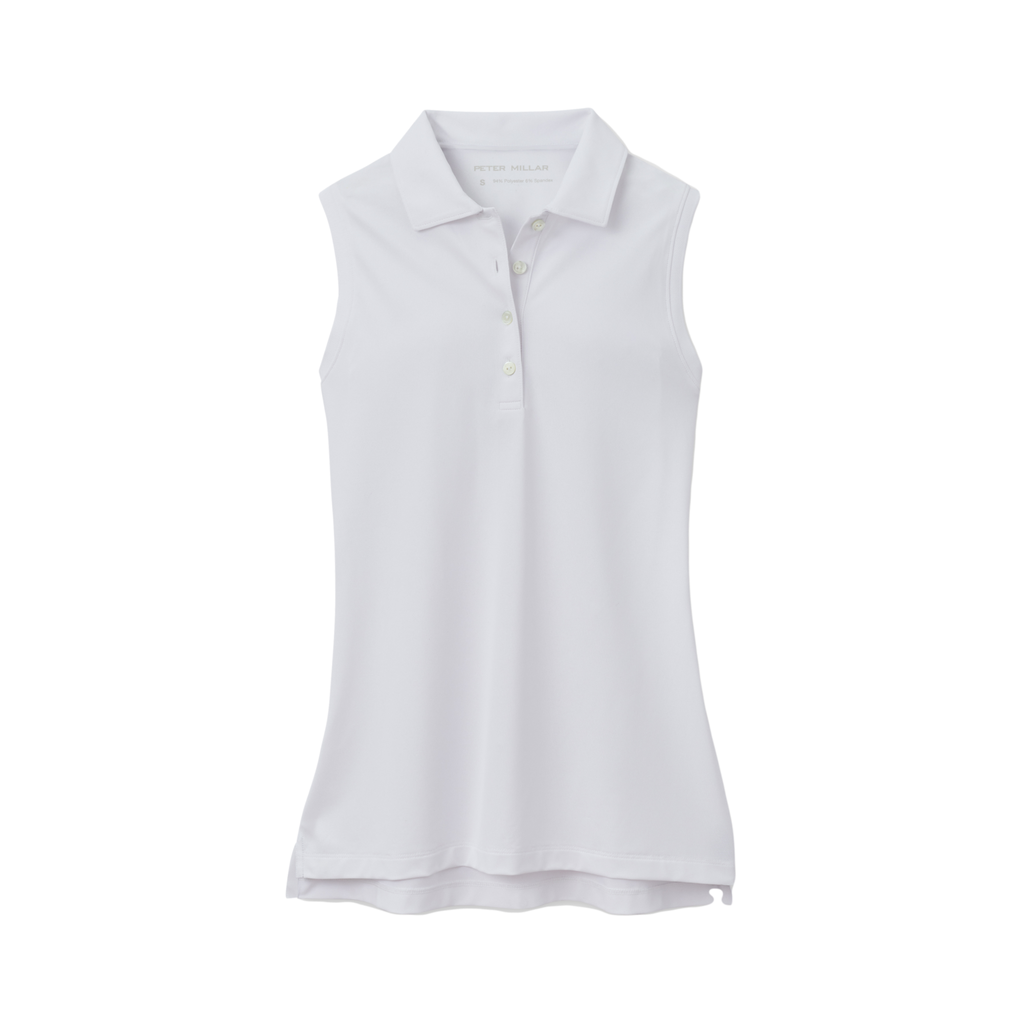 Banded Sport Mesh Women's Sleeveless Golf Polo Shirt