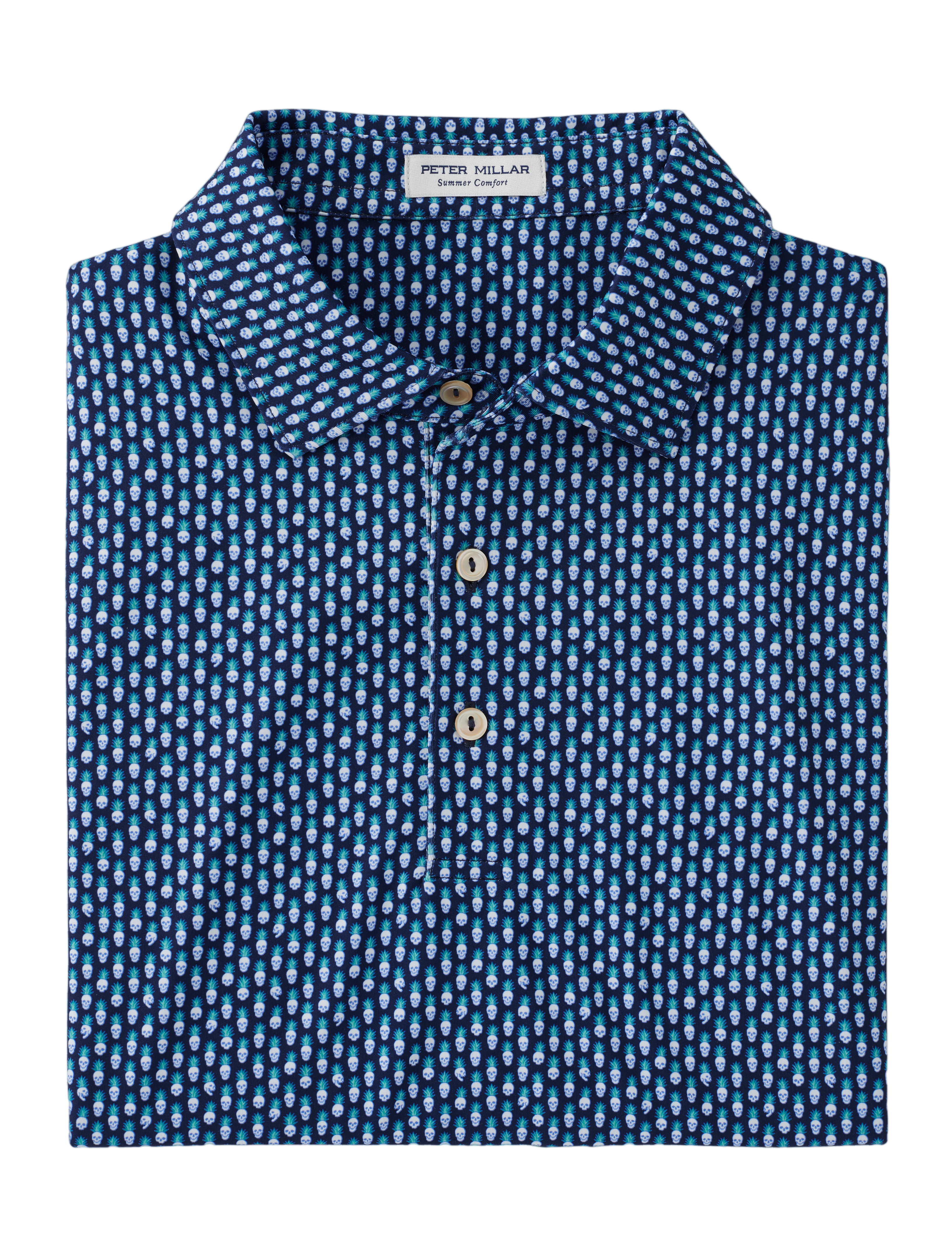 Peter Millar Piña Skullada Performance Jersey Polo | PGA TOUR