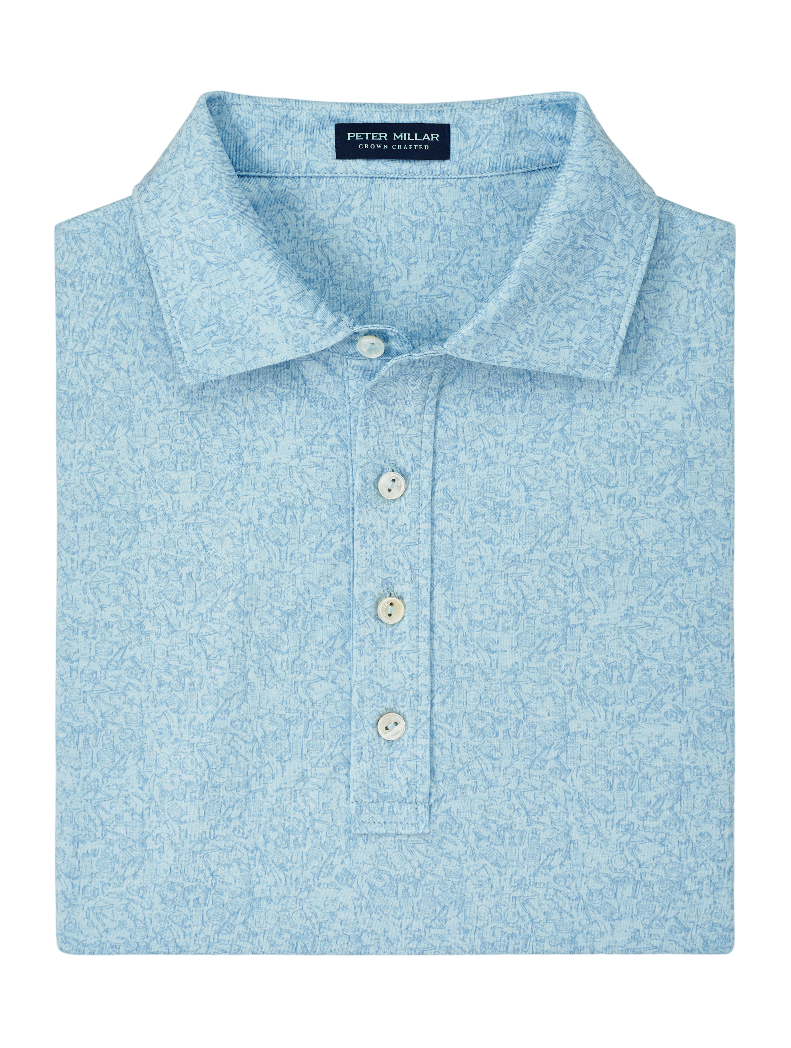 Clean Shaven Performance Jersey Men's Short Sleeve Golf Polo Shirt