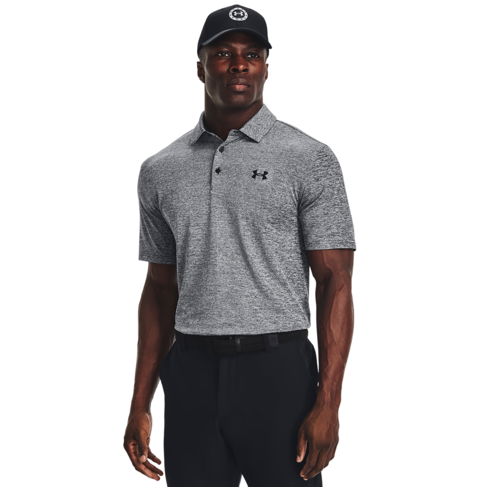 Under Armour Playoff 3.0 Short-Sleeve Polo for Men - Black/White