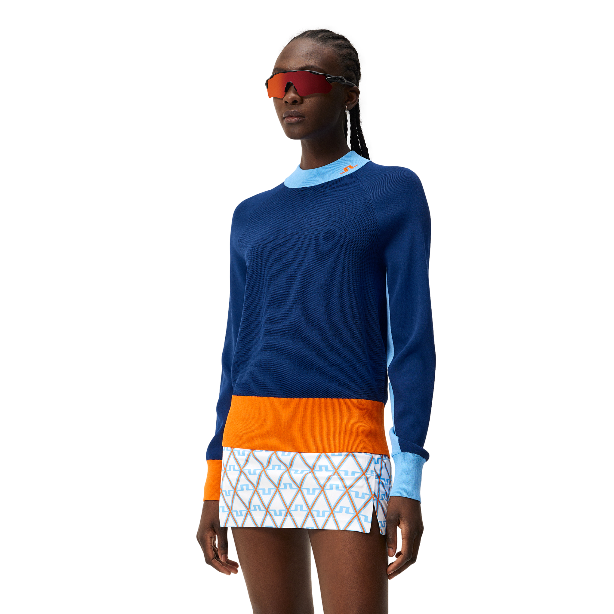 J Lindeberg Zoe Colorblock Knit Sweater | PGA TOUR Superstore