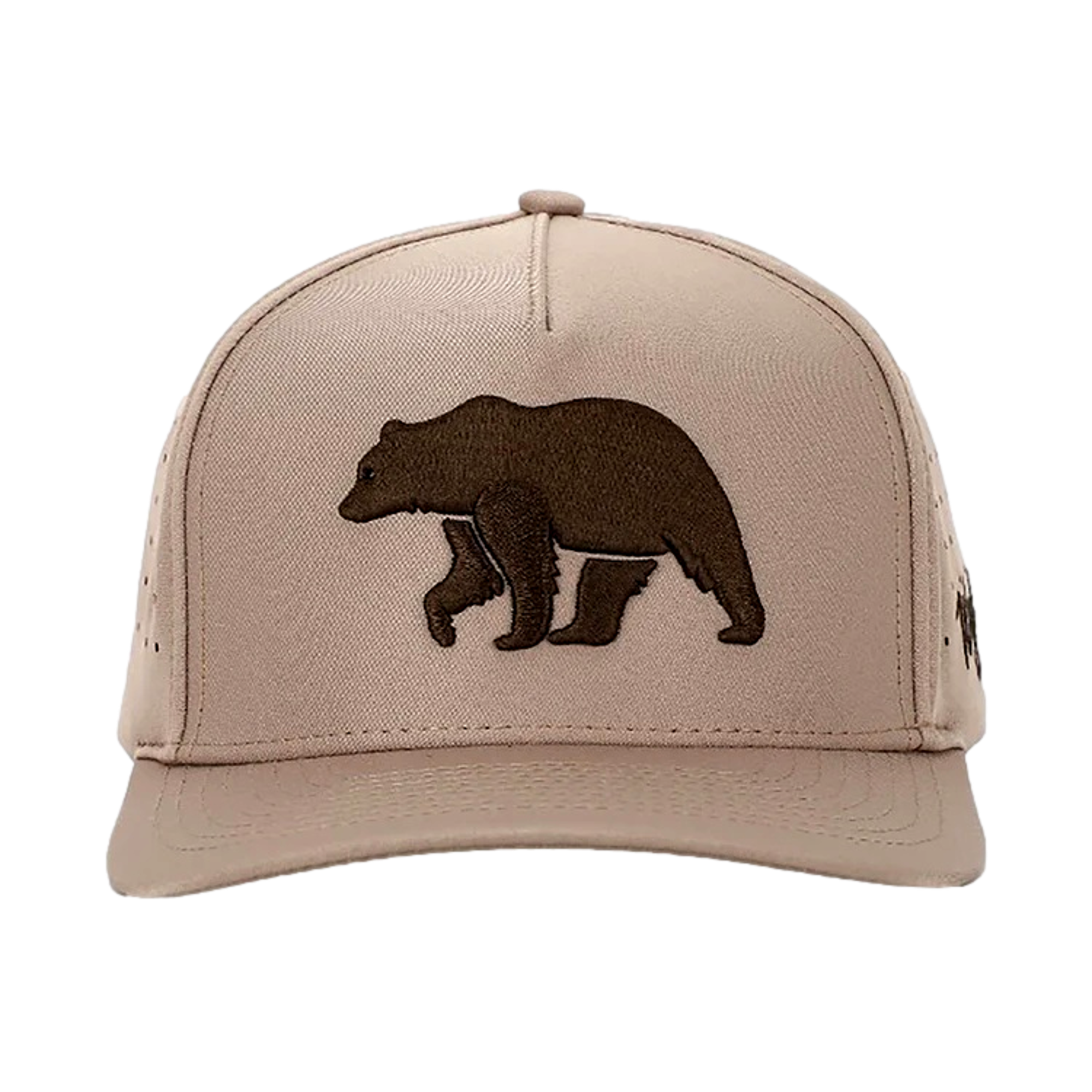 Men's Brown Bear Snapback Hat - Mid-Profile Comfort | Waggle
