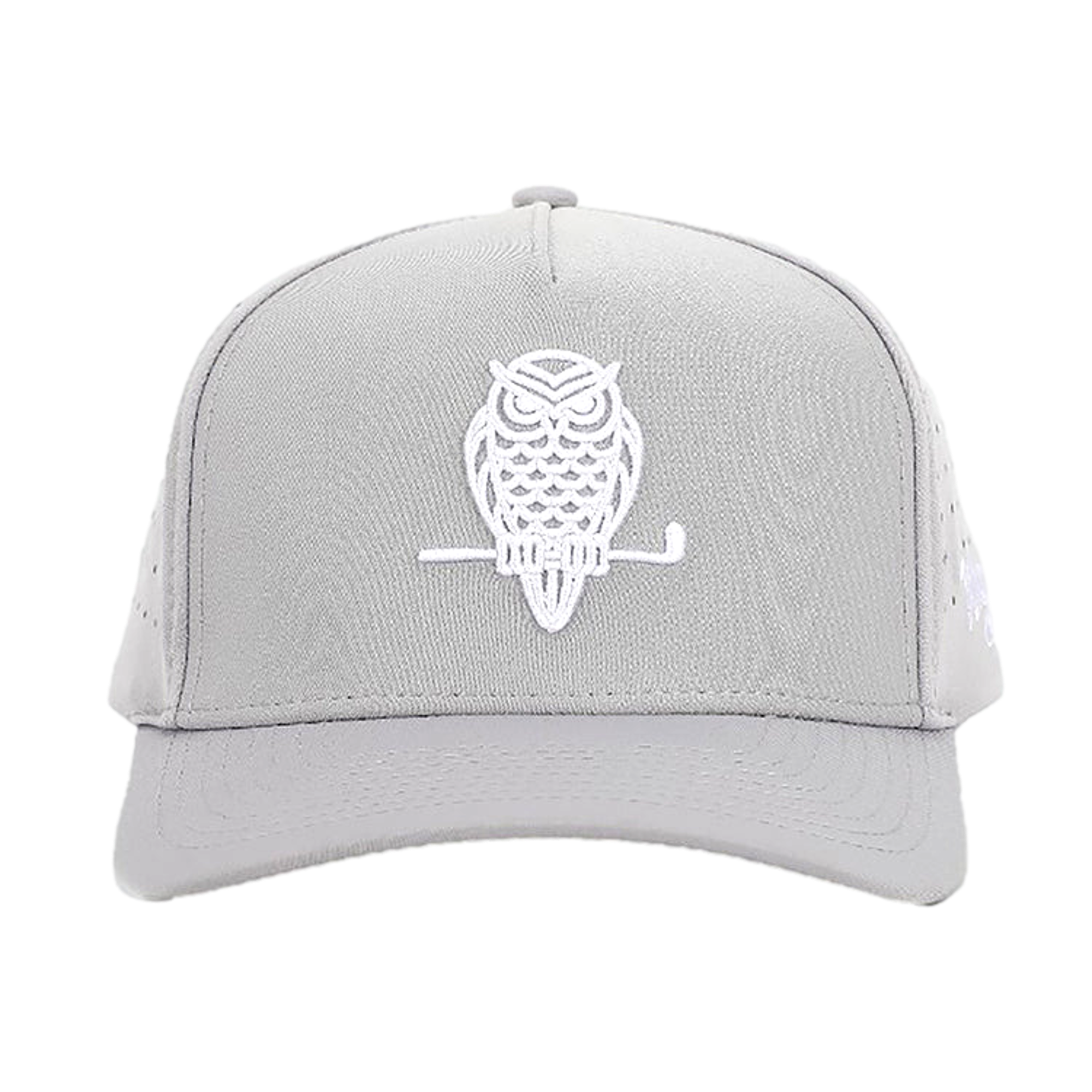 Waggle Golf Loon Lake 2.0 Hat Gray Athletic Fit Snap Back Fit in