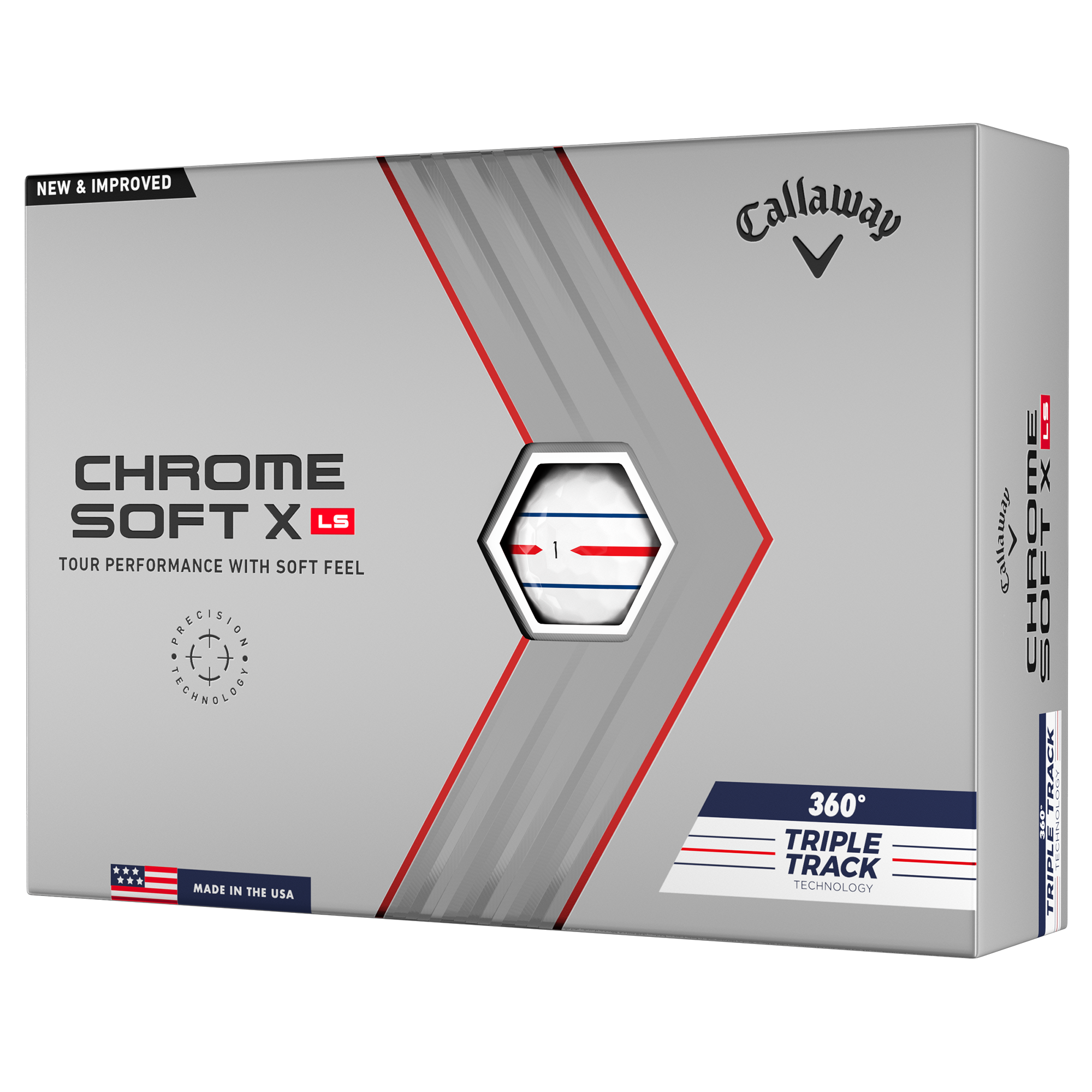 Chrome Soft X LS 360 Triple Track Golf Balls