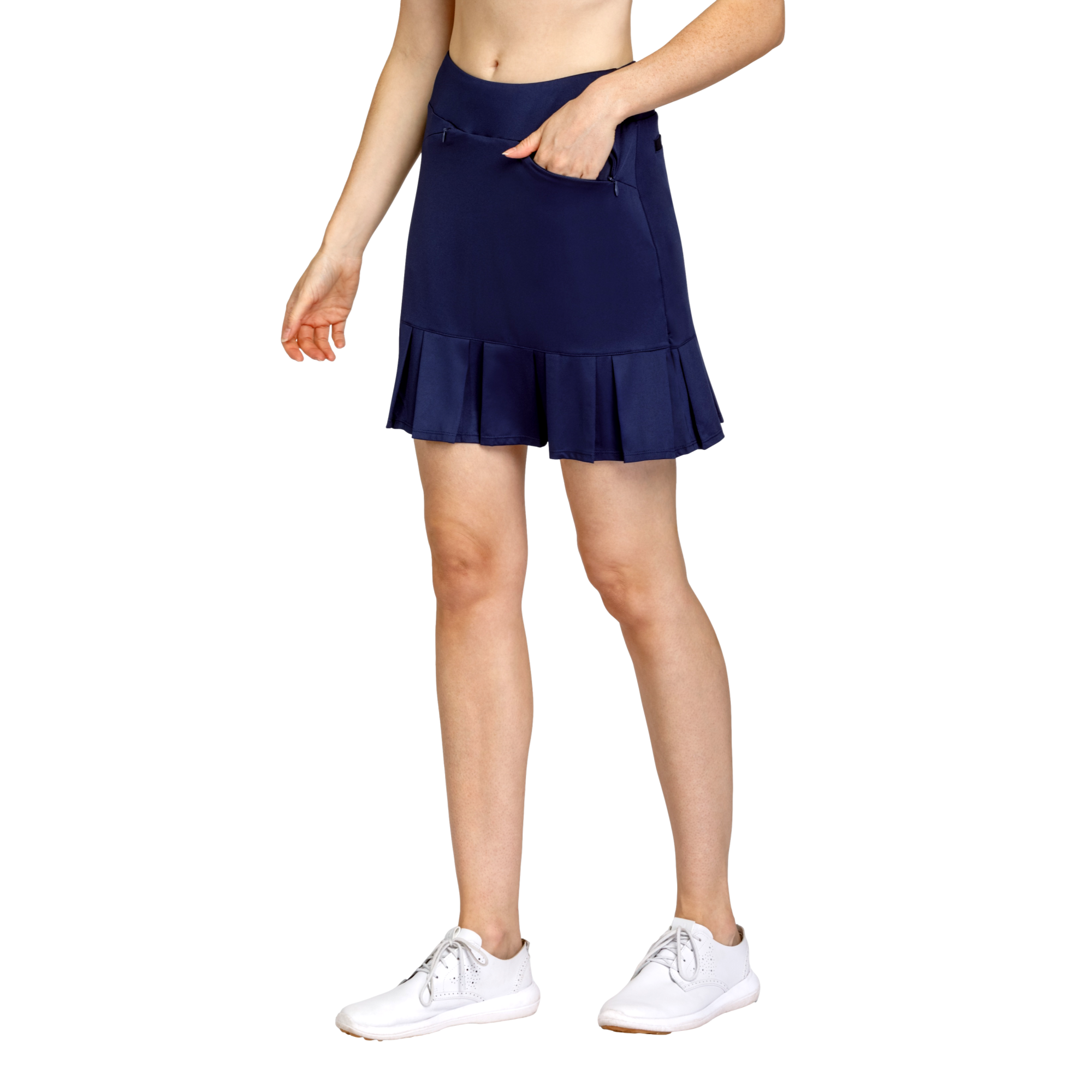 Jenner Pleated Flounce 18" Pull-On Skort