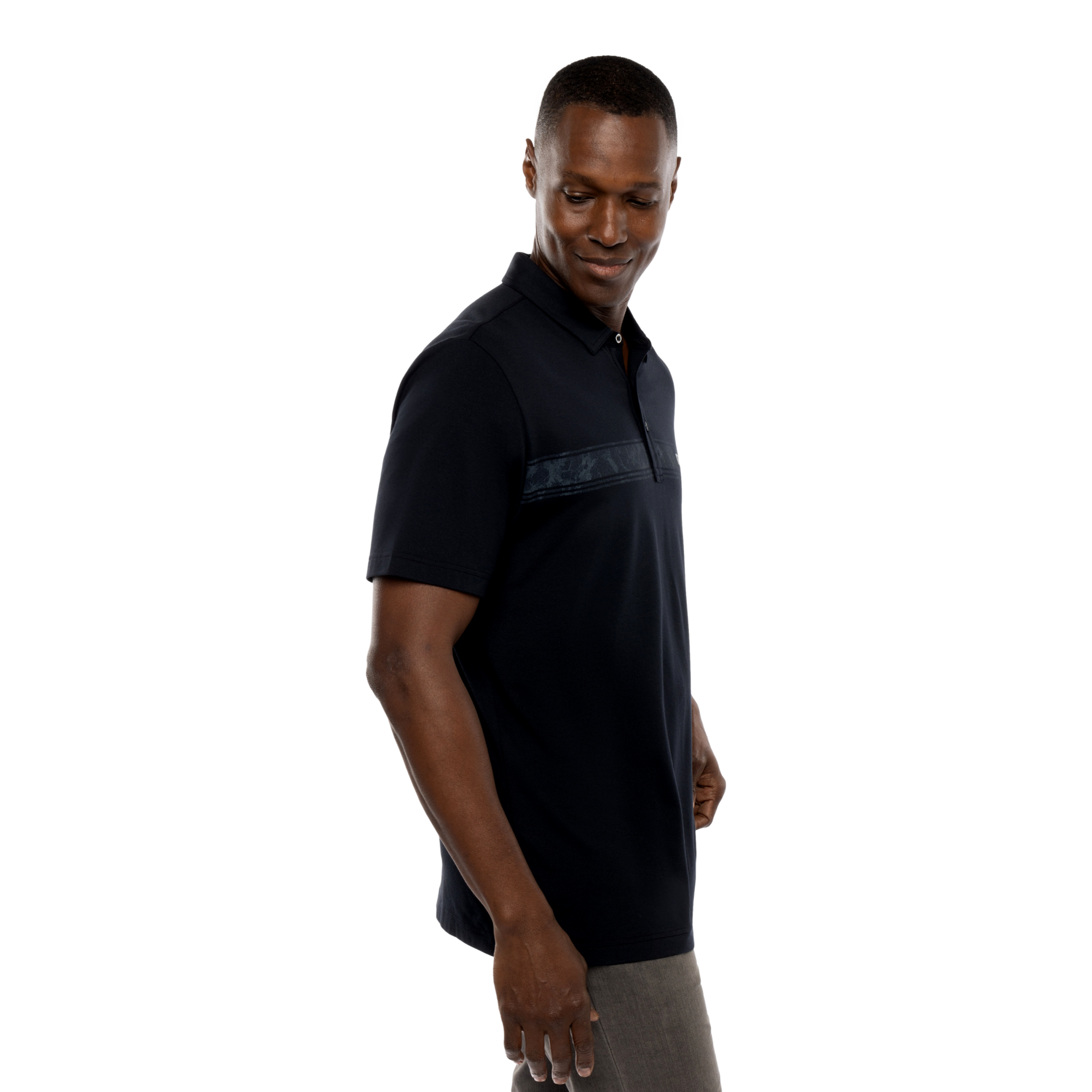 Thunder Roll Men's Short Sleeve Golf Polo Shirt