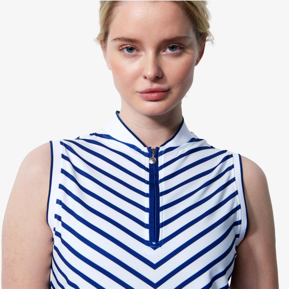 Salerno Diagonal Striped Sleeveless Shirt