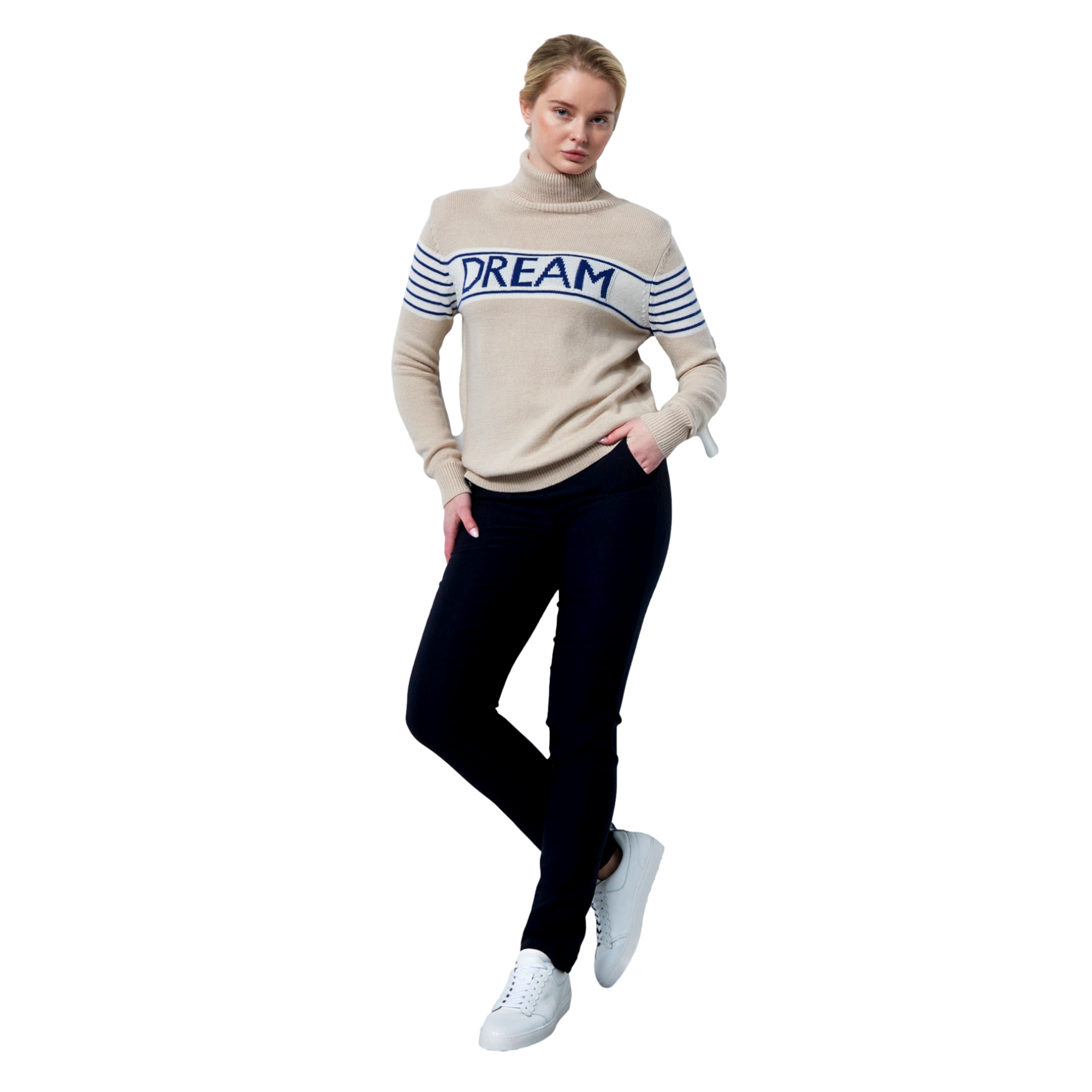 Cozenza Dream Roll Neck Pullover Sweater