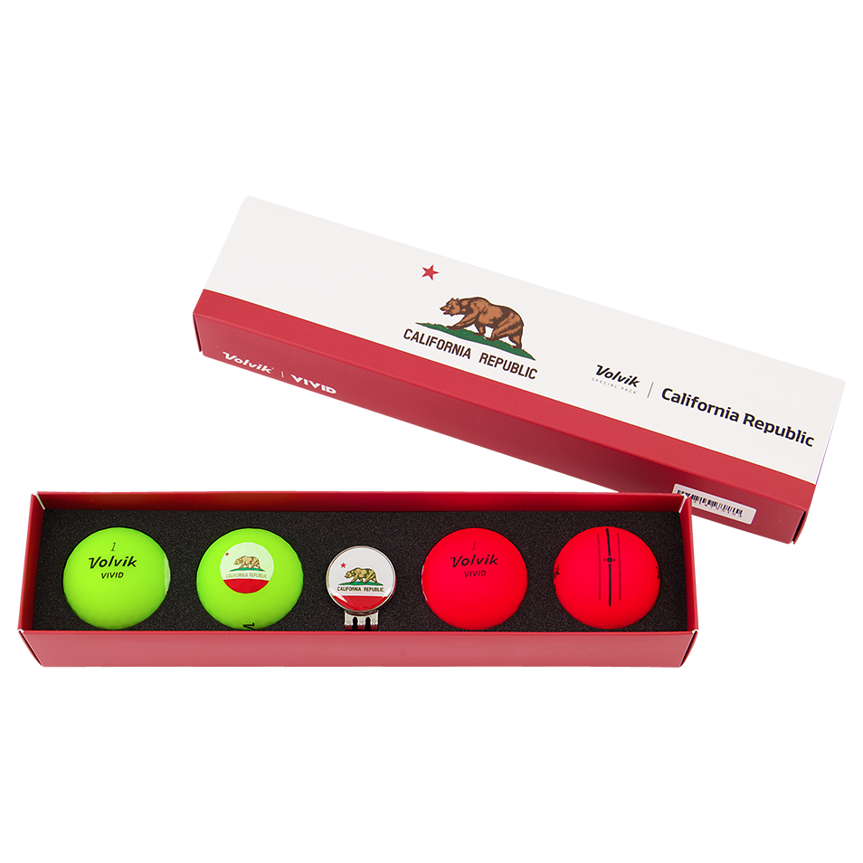 Vivid California Golf Ball Gift Set