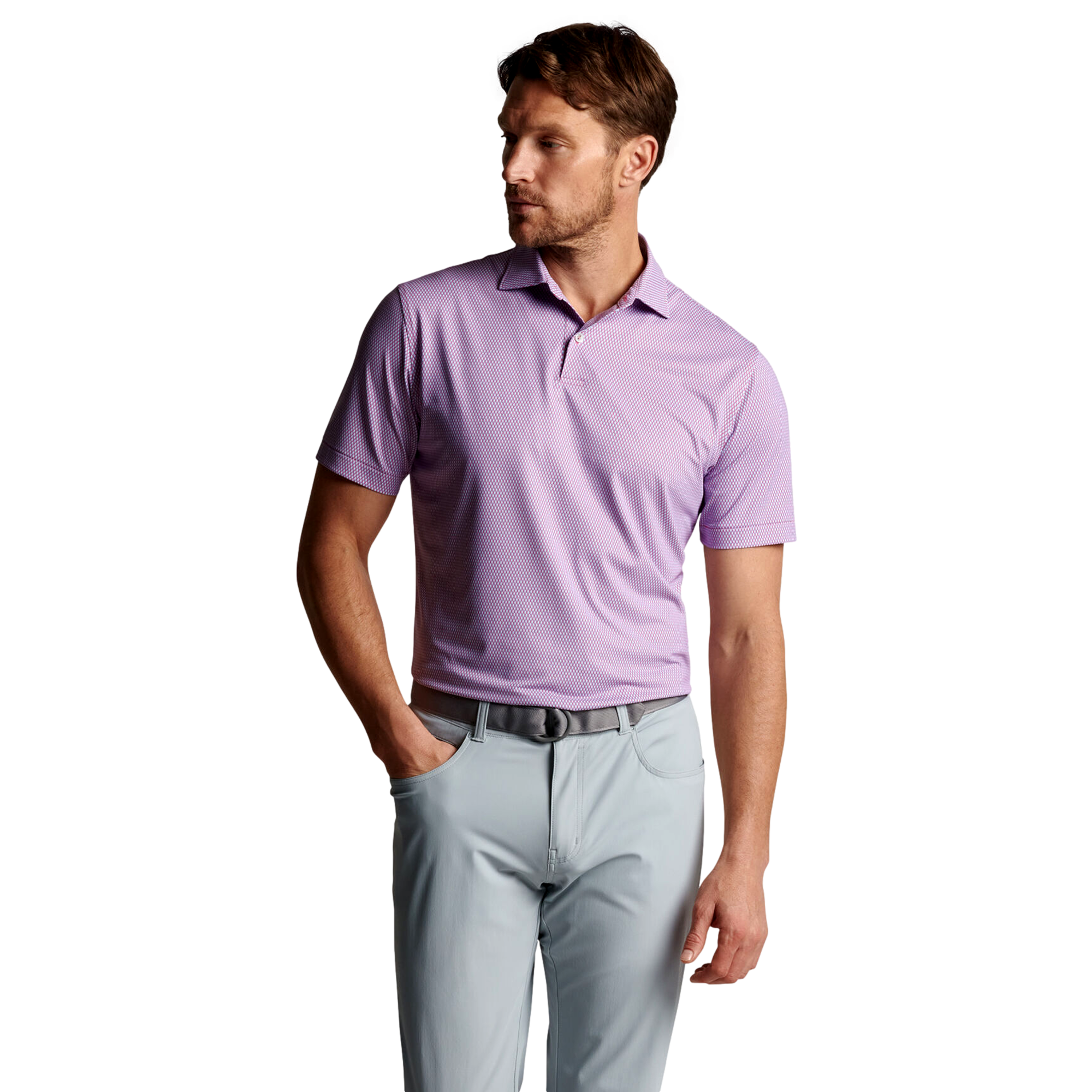 Cicily Performance Jersey Men's Short Sleeve Golf Polo Shirt