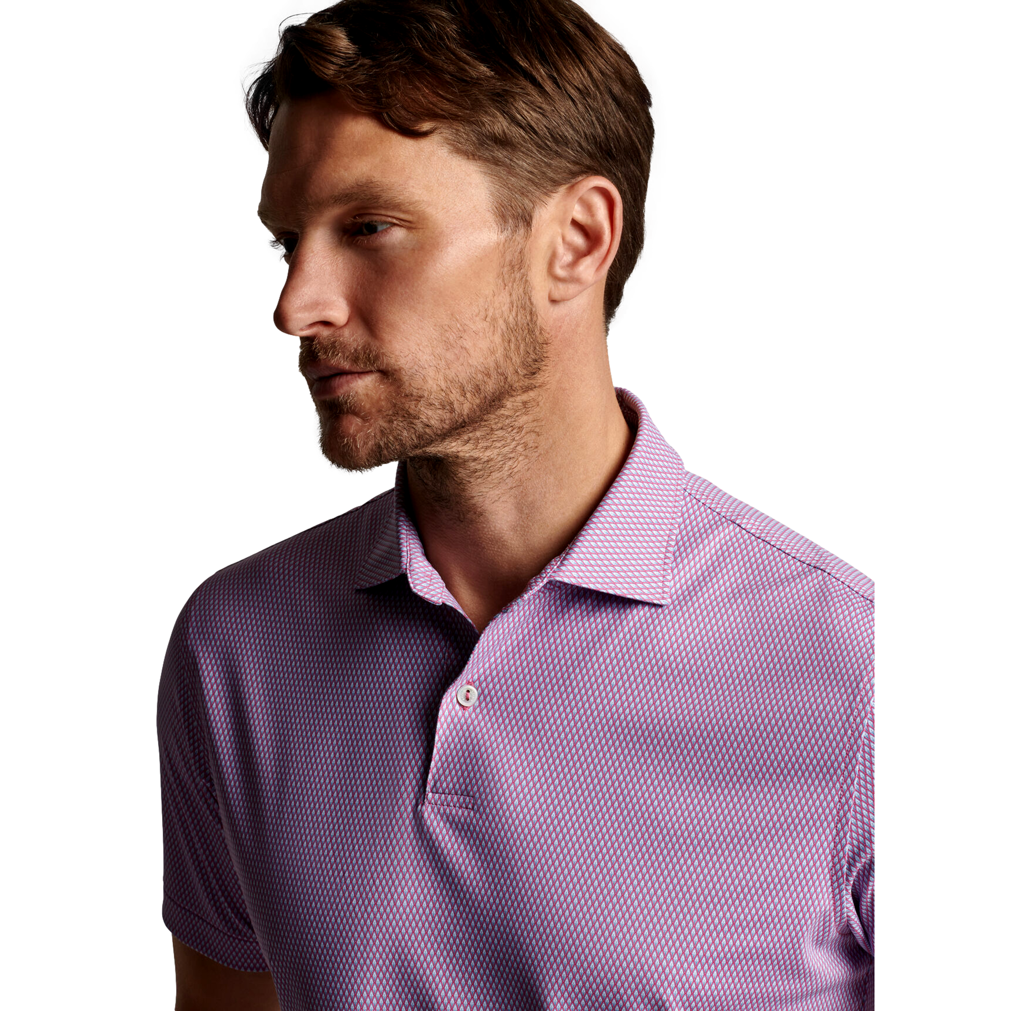 Cicily Performance Jersey Men's Short Sleeve Golf Polo Shirt