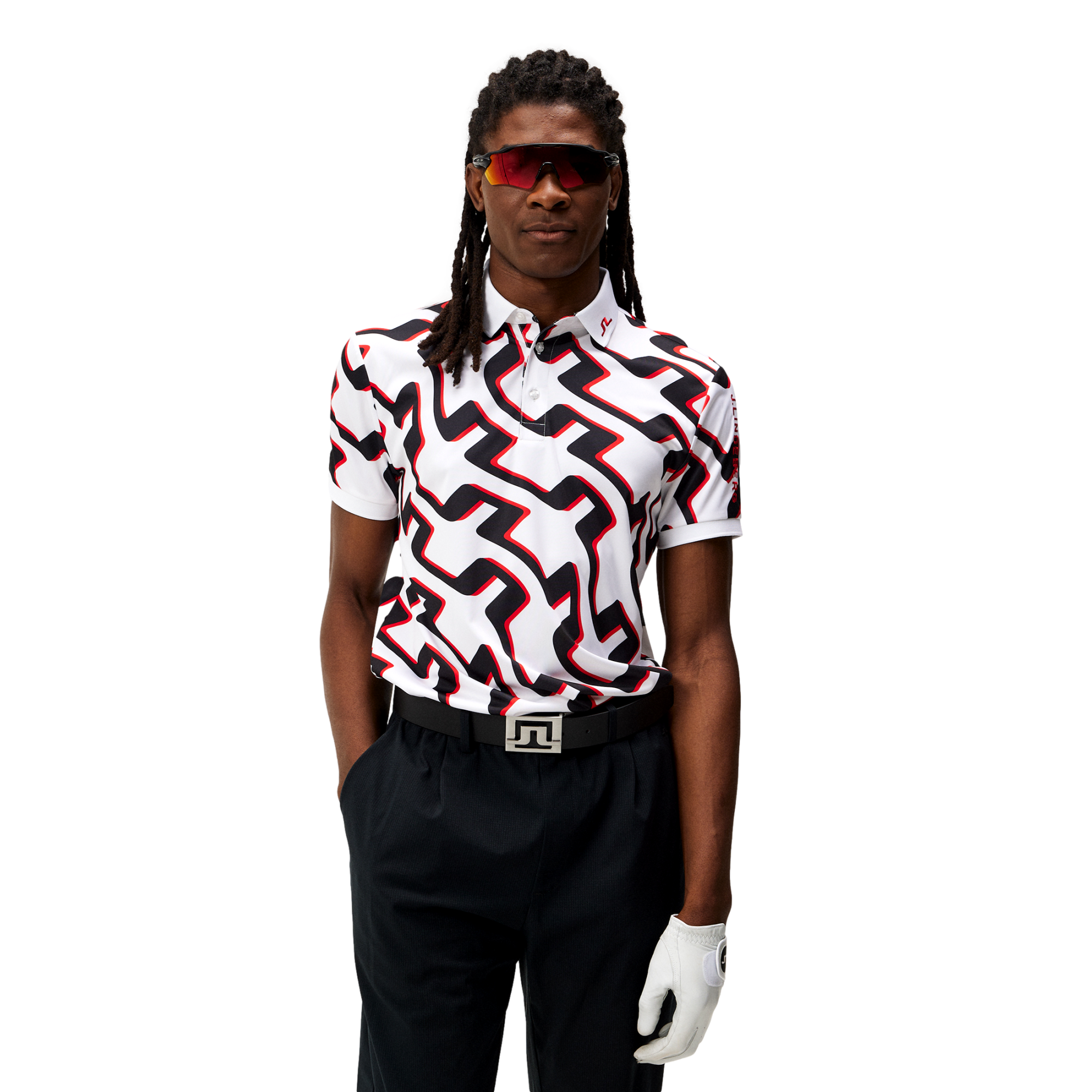 Tour Tech Regular Fit Print Men's Short Sleeve Golf Polo Shirt