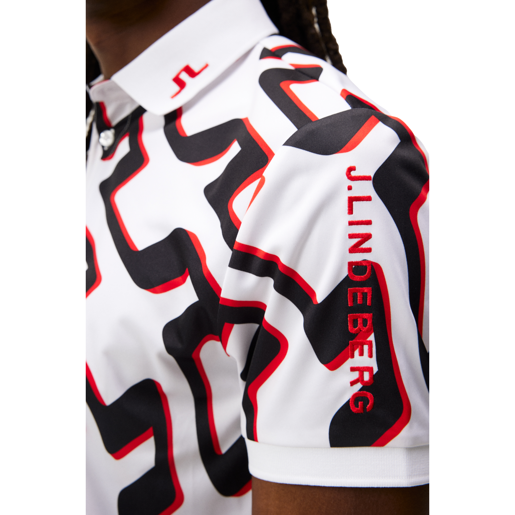 Tour Tech Regular Fit Print Men's Short Sleeve Golf Polo Shirt