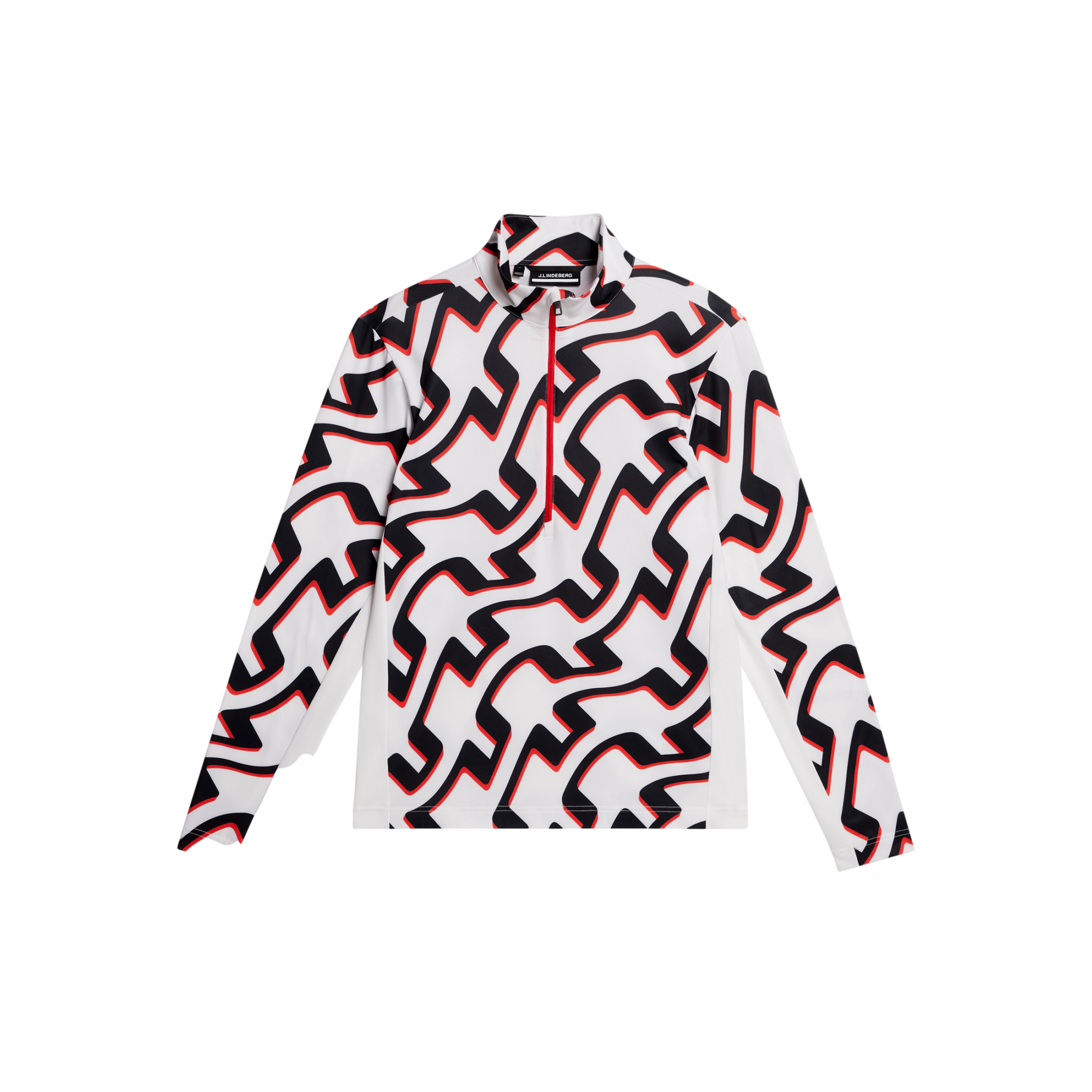 J Lindeberg Luke Print Half Zip Midlayer | PGA TOUR Superstore