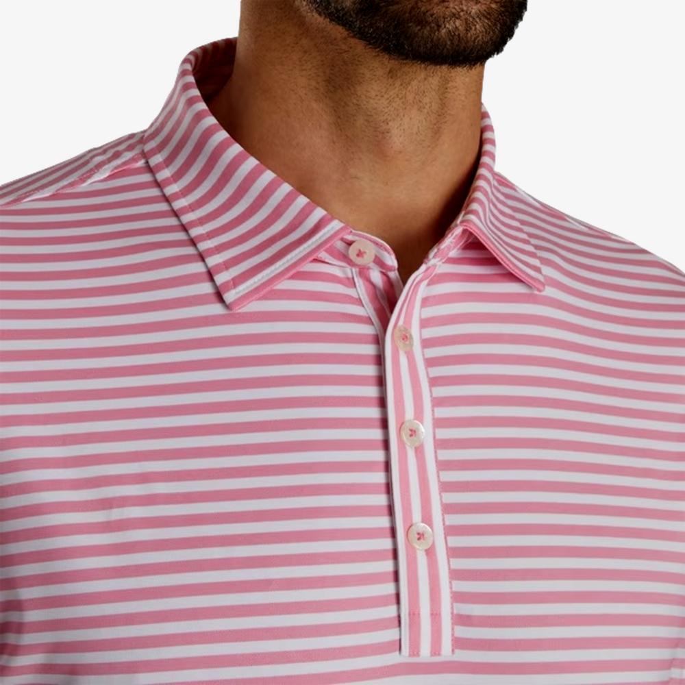 Oxford Stripe Jacquard Jersey Self Collar