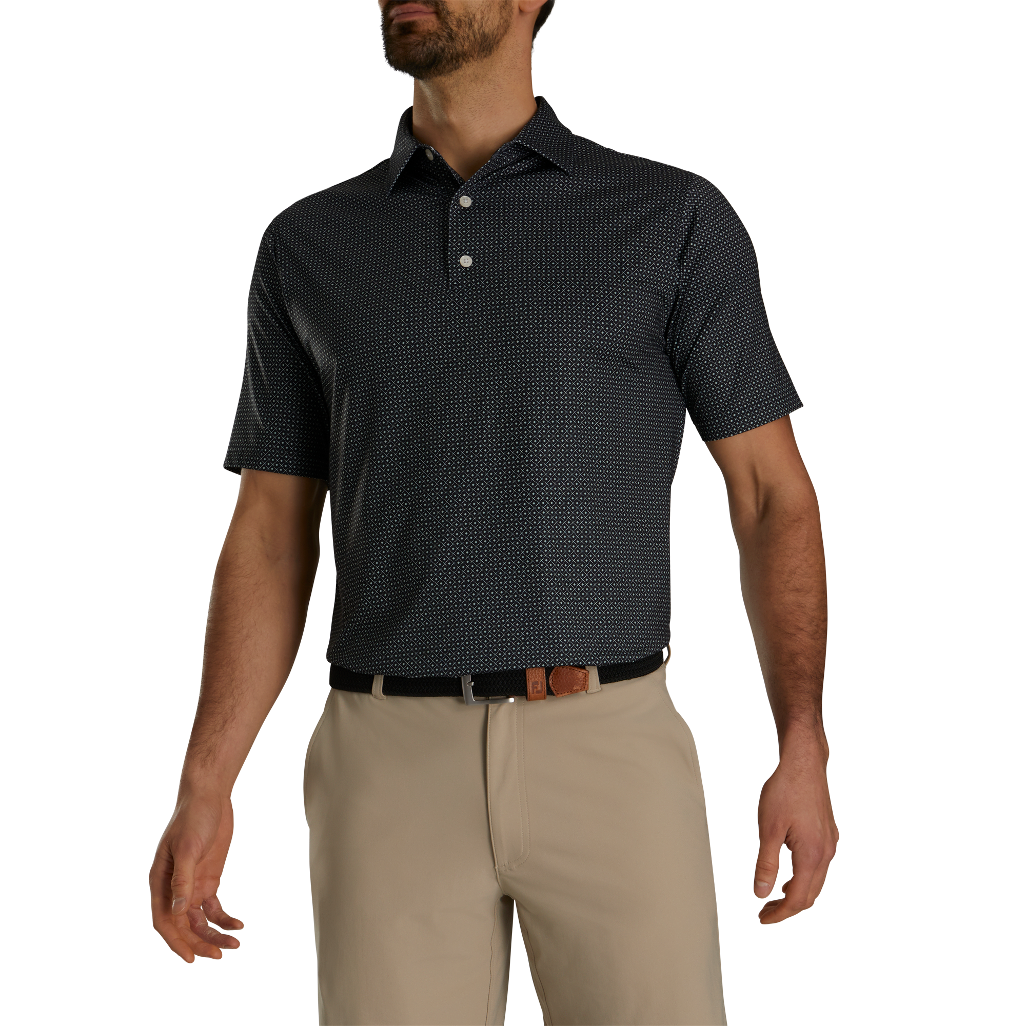 ProDry Men's Small Deco Print Golf Polo Shirt