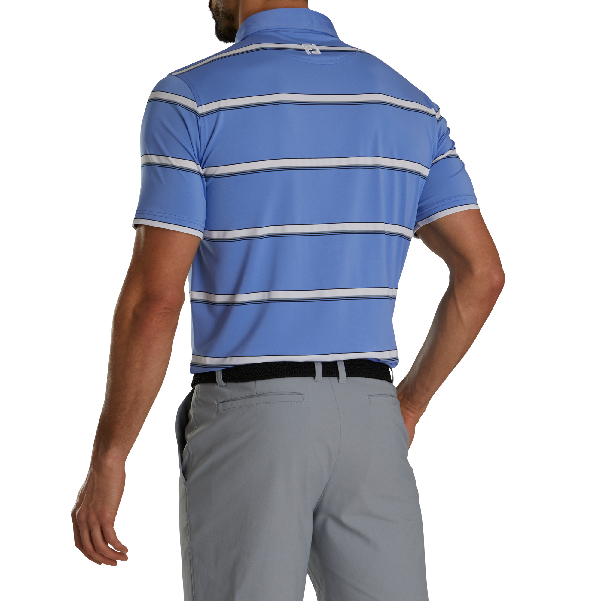2023 U.S. Open Micro Feeder Stripe Men's Short Sleeve Golf Polo Shirt